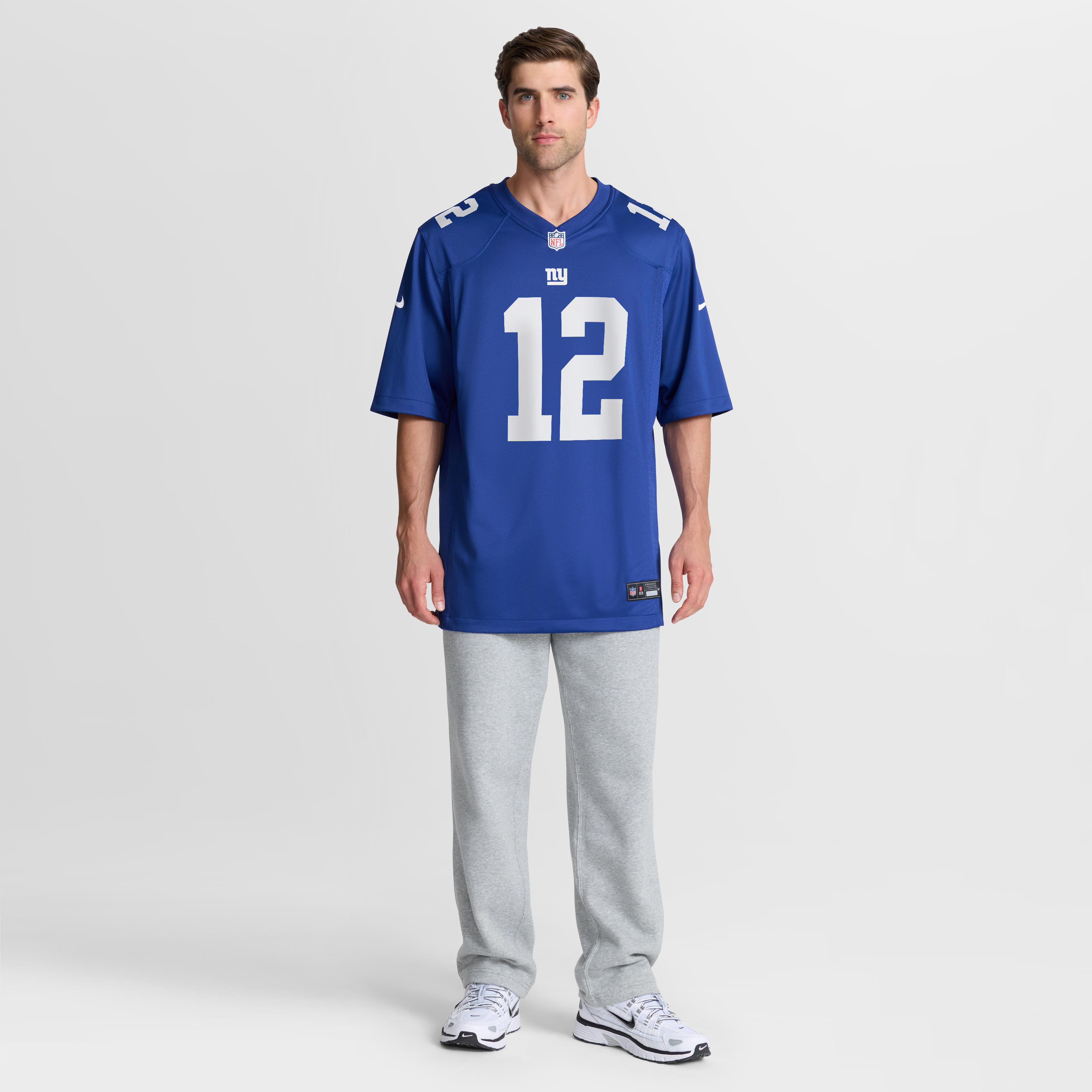 Men's Nike Colton Hood Royal New York Giants Team Game Jersey