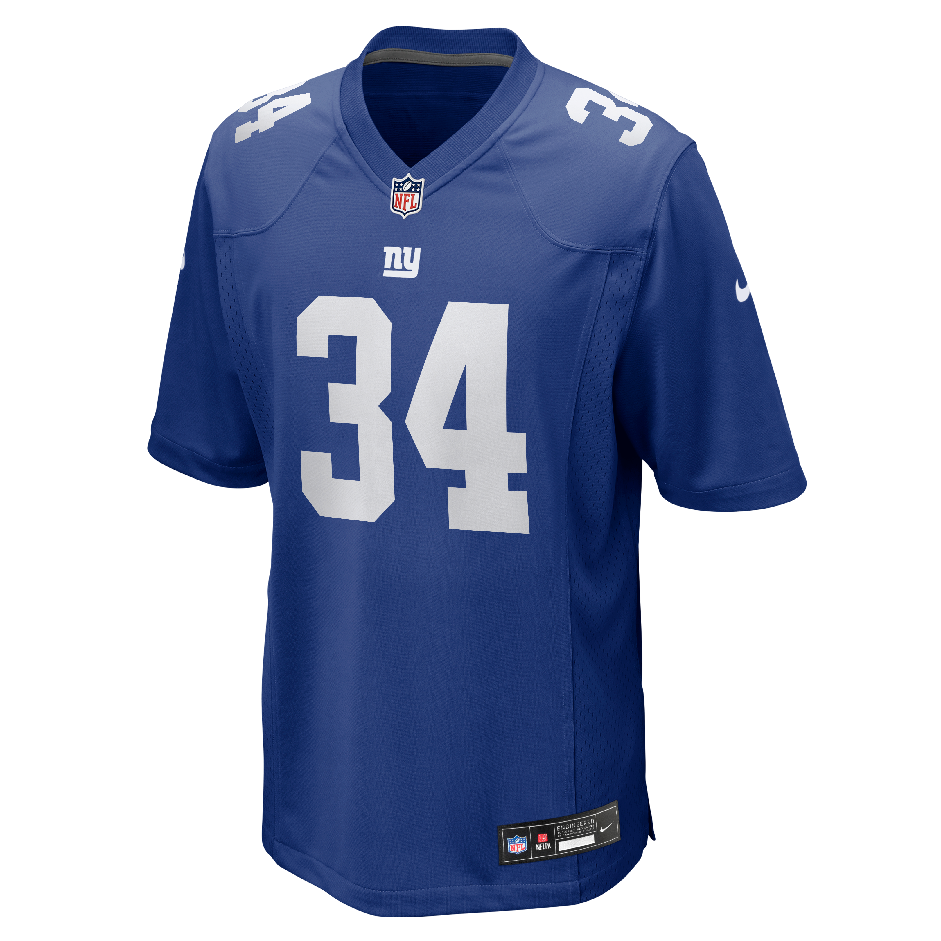 Men's Nike Dominic Zvada Royal New York Giants Team Game Jersey