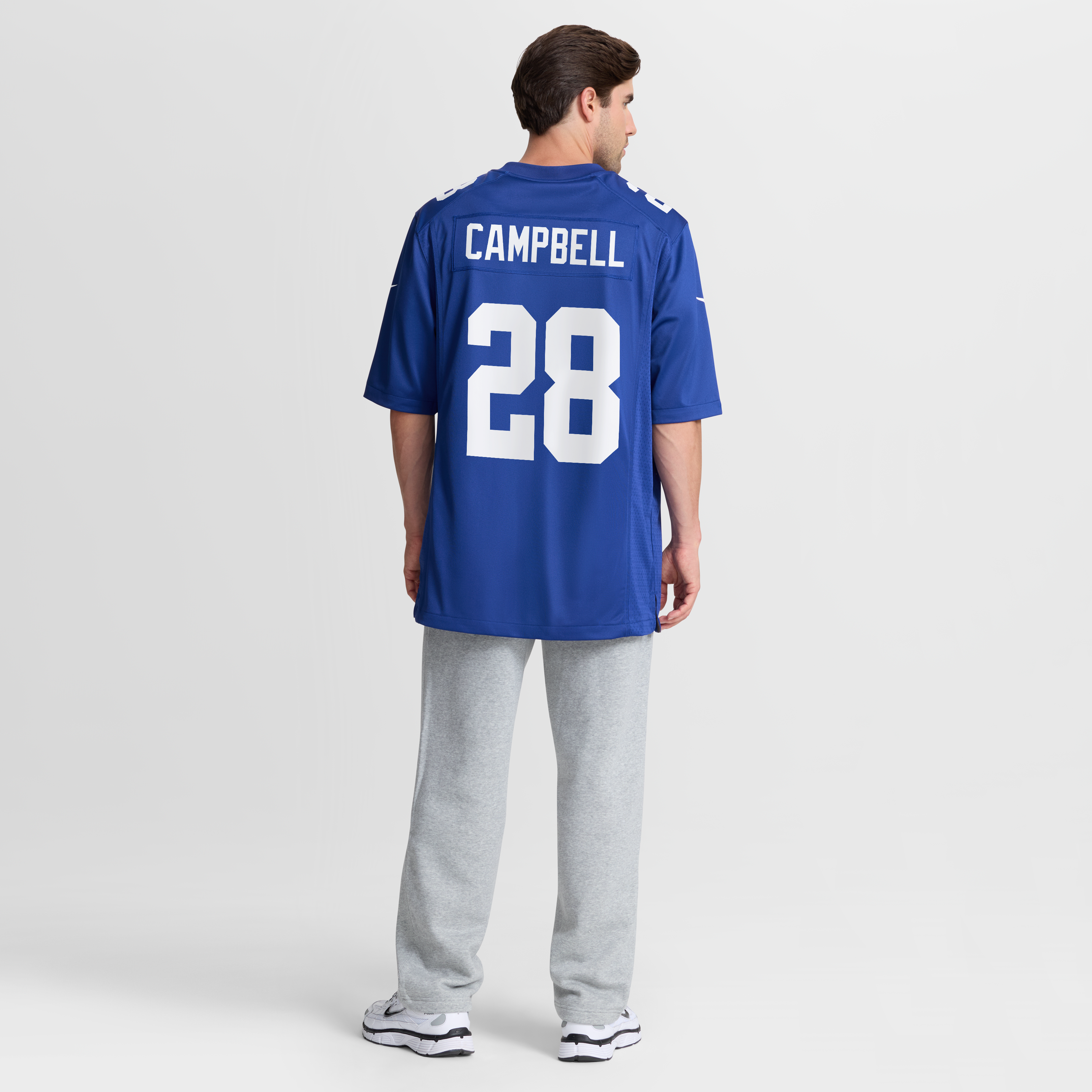 Men's Nike Elijah Campbell Royal New York Giants Team Game Jersey