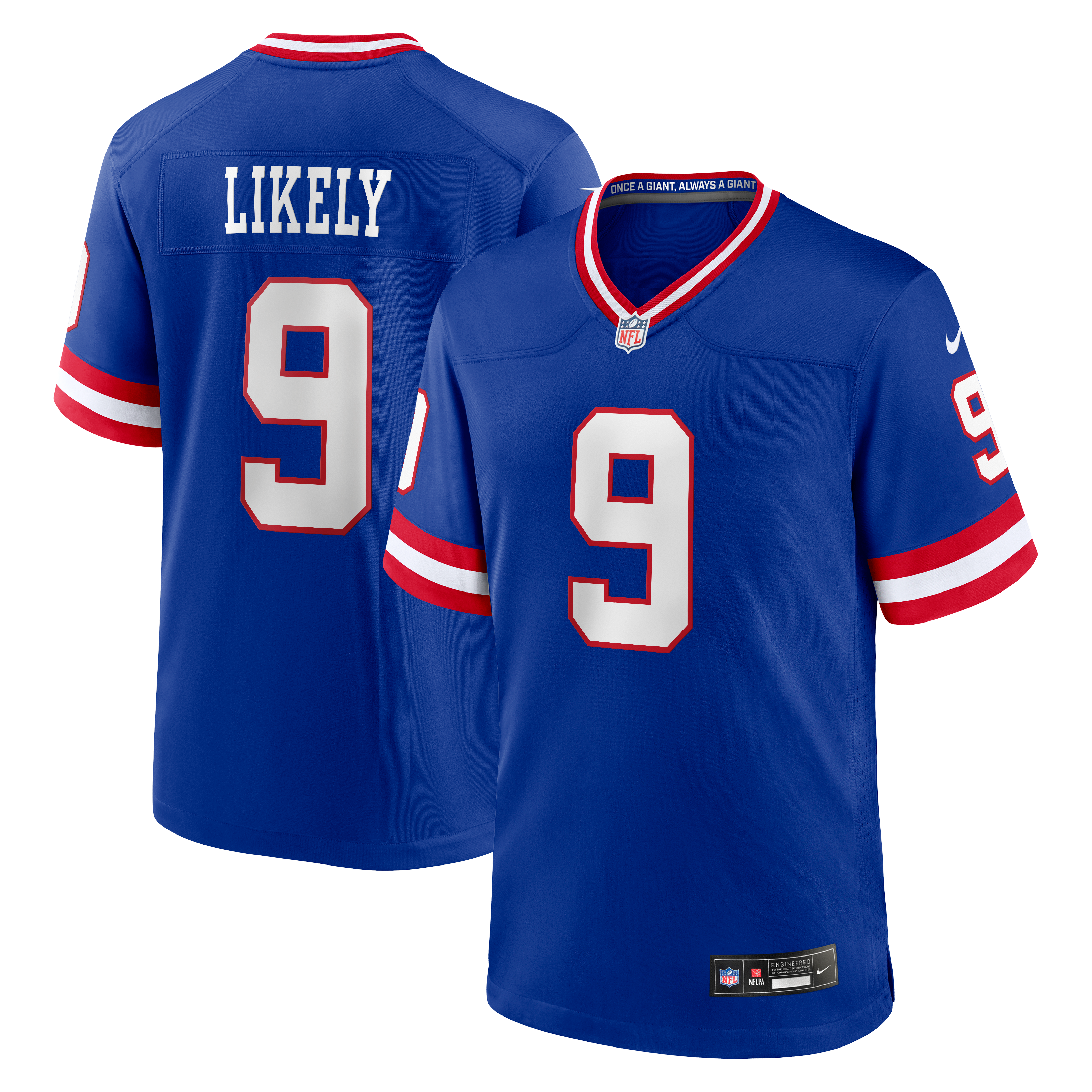 Maillot de match alternatif Nike Isaiah Likely Royal des Giants New York pour homme