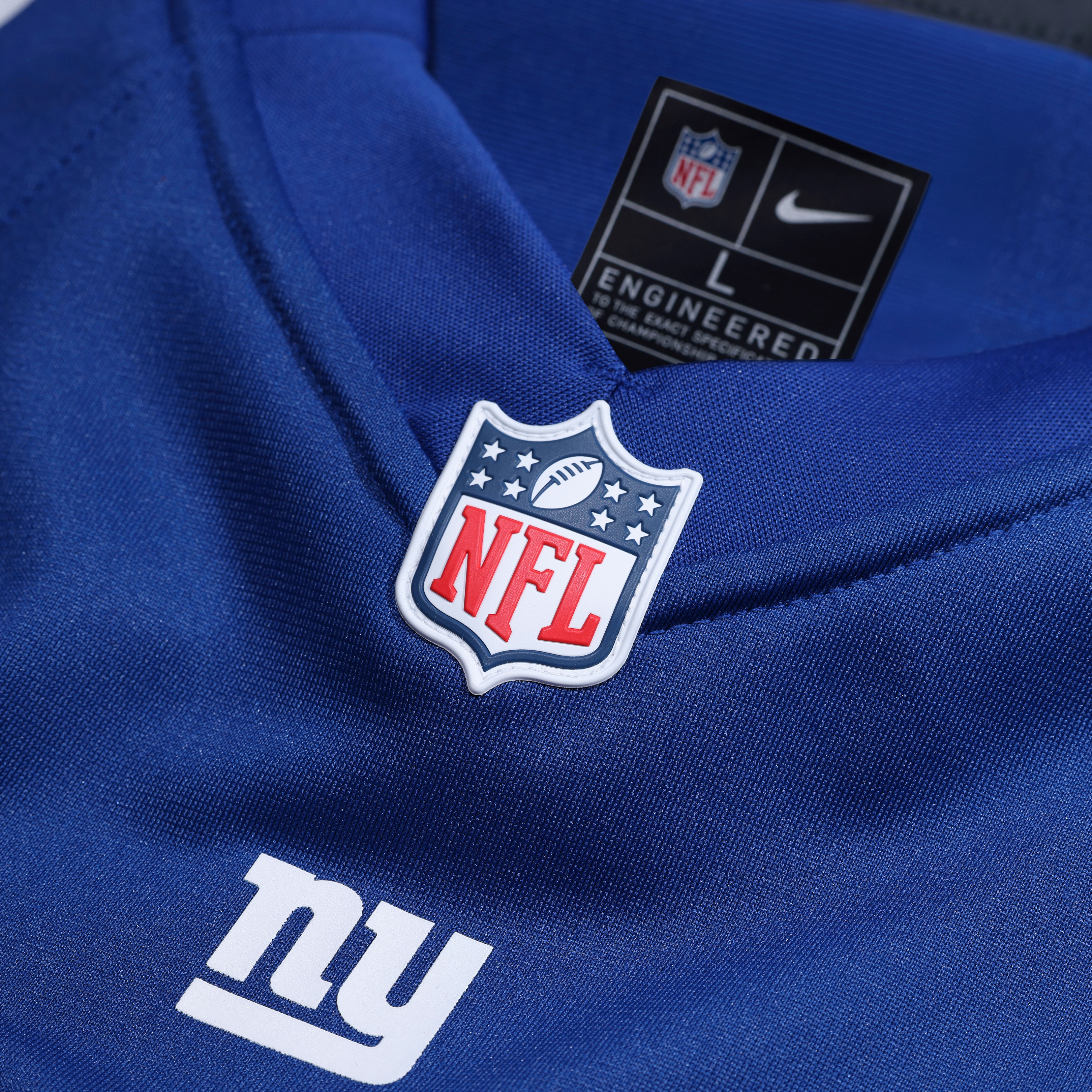 Men's Nike Jack Kelly Royal New York Giants Team Game Jersey