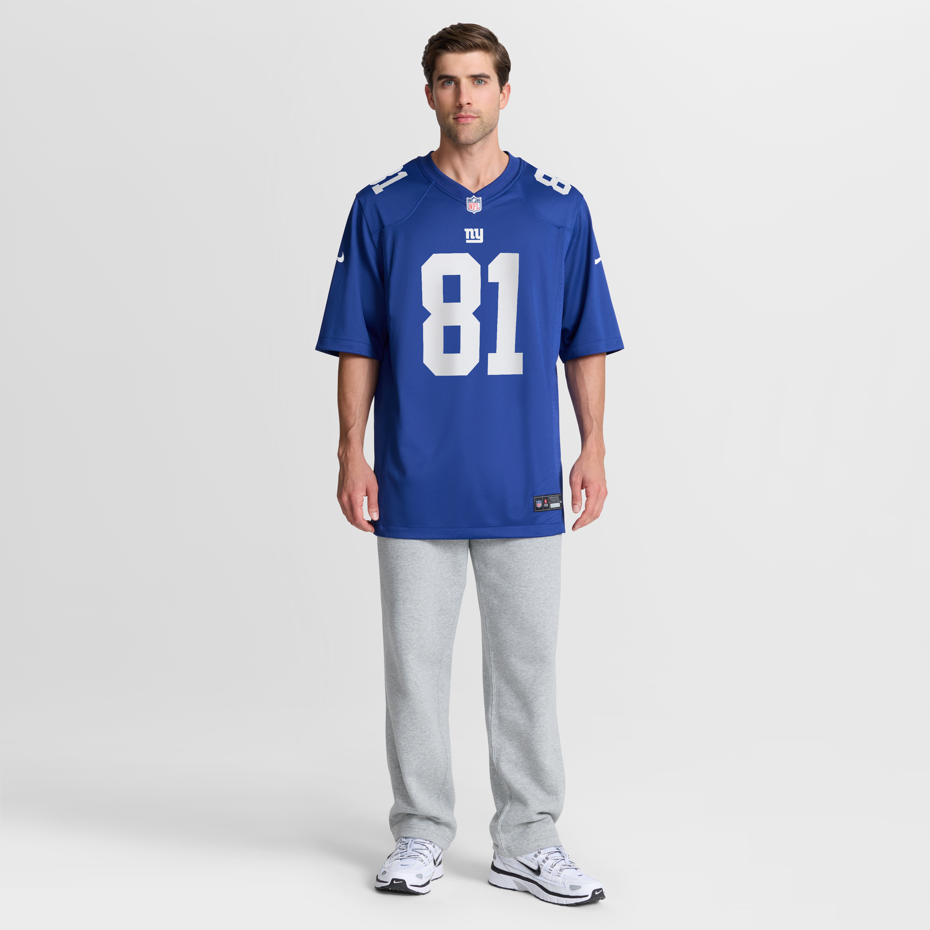 Maillot de match Nike Jalin Hyatt Royal des Giants New York pour homme