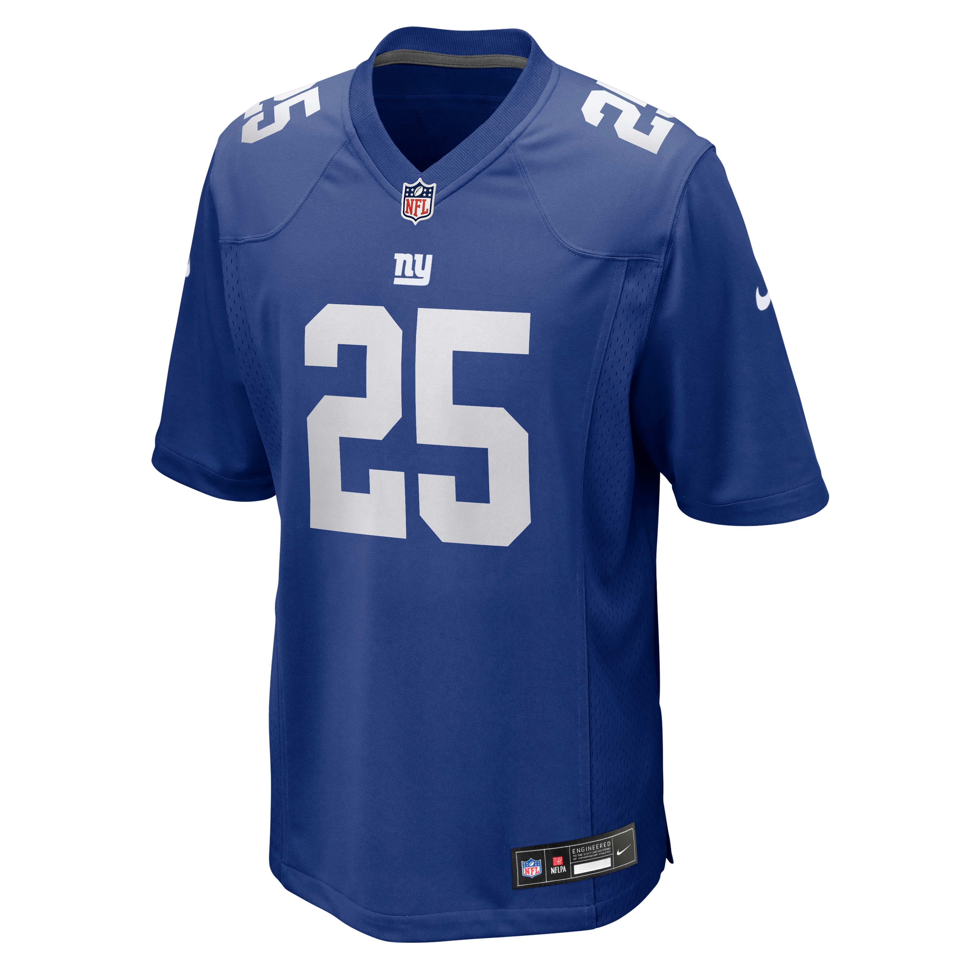 Men's Nike Jason Pinnock Royal New York Giants Team Game Jersey