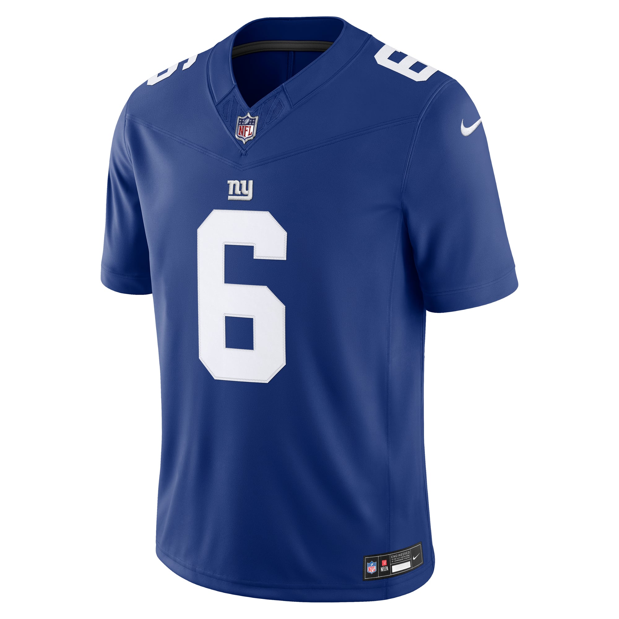 Maillot Nike Jaxson Dart Royal New York Giants Team Vapor F.U.S.E. Stitched Limited pour homme