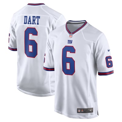Jaxson Dart New York Giants Nike Alternate Vintage White Game Jersey -  White
