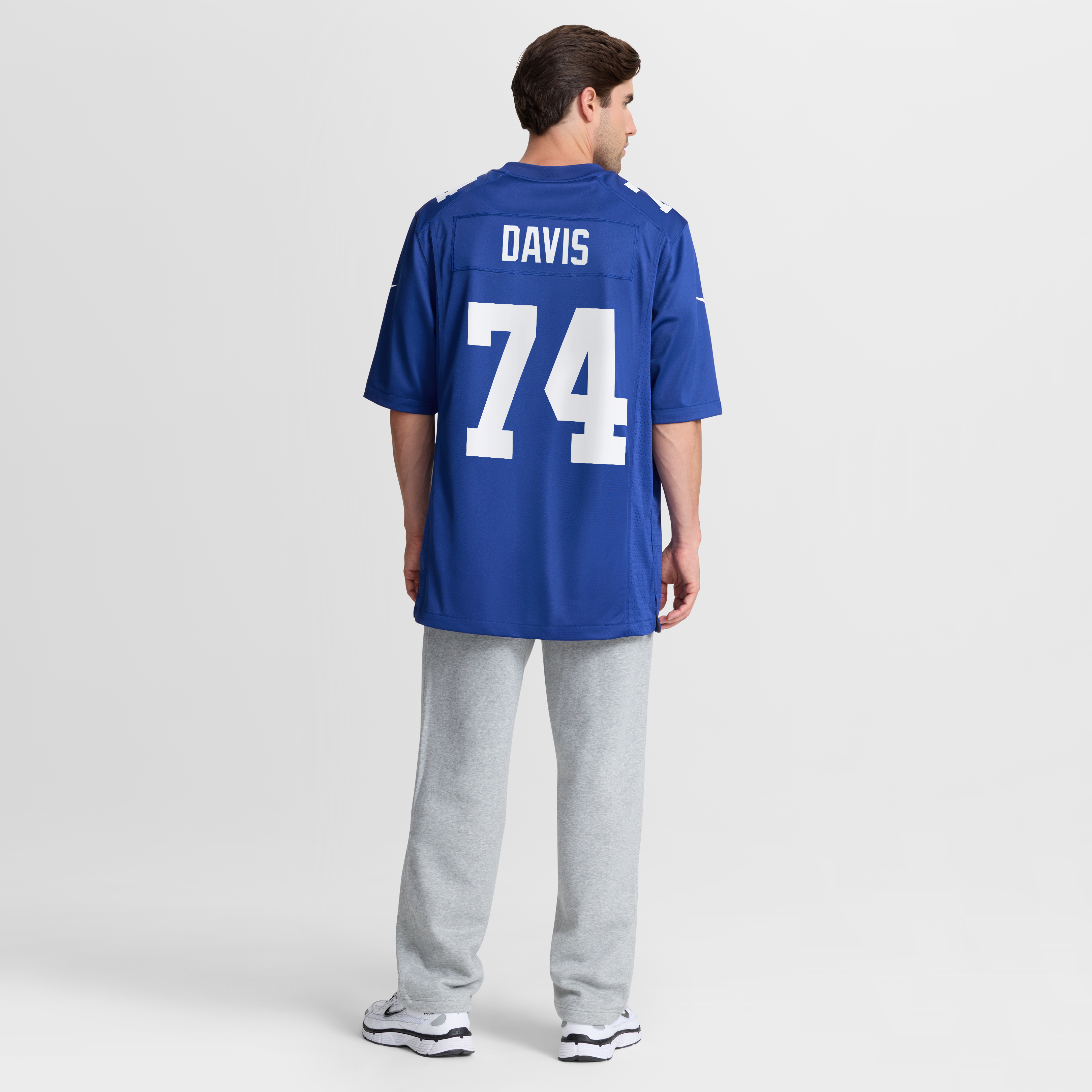 Maillot de match Nike J.C. Davis Royal des Giants New York pour homme