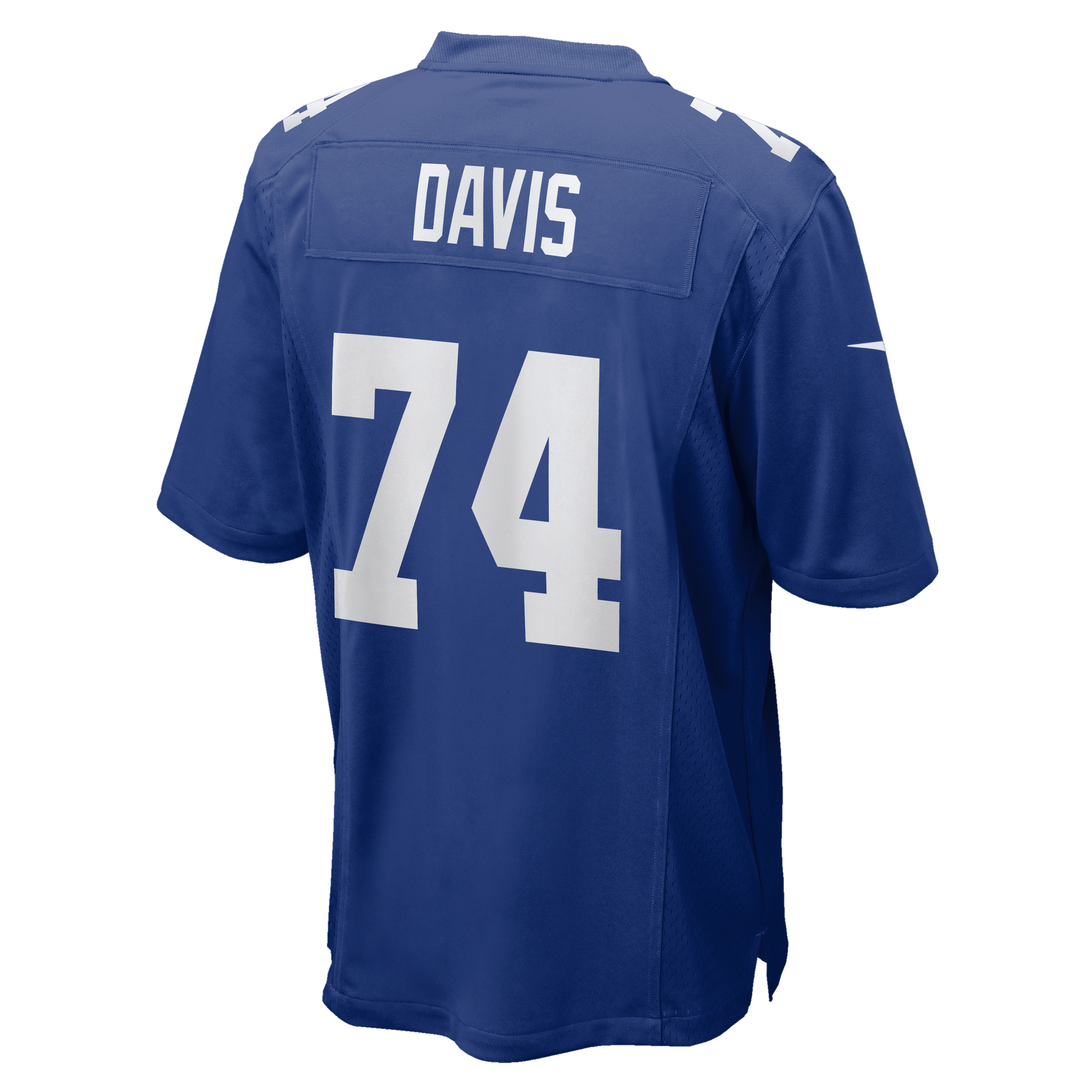 Maillot de match Nike J.C. Davis Royal des Giants New York pour homme