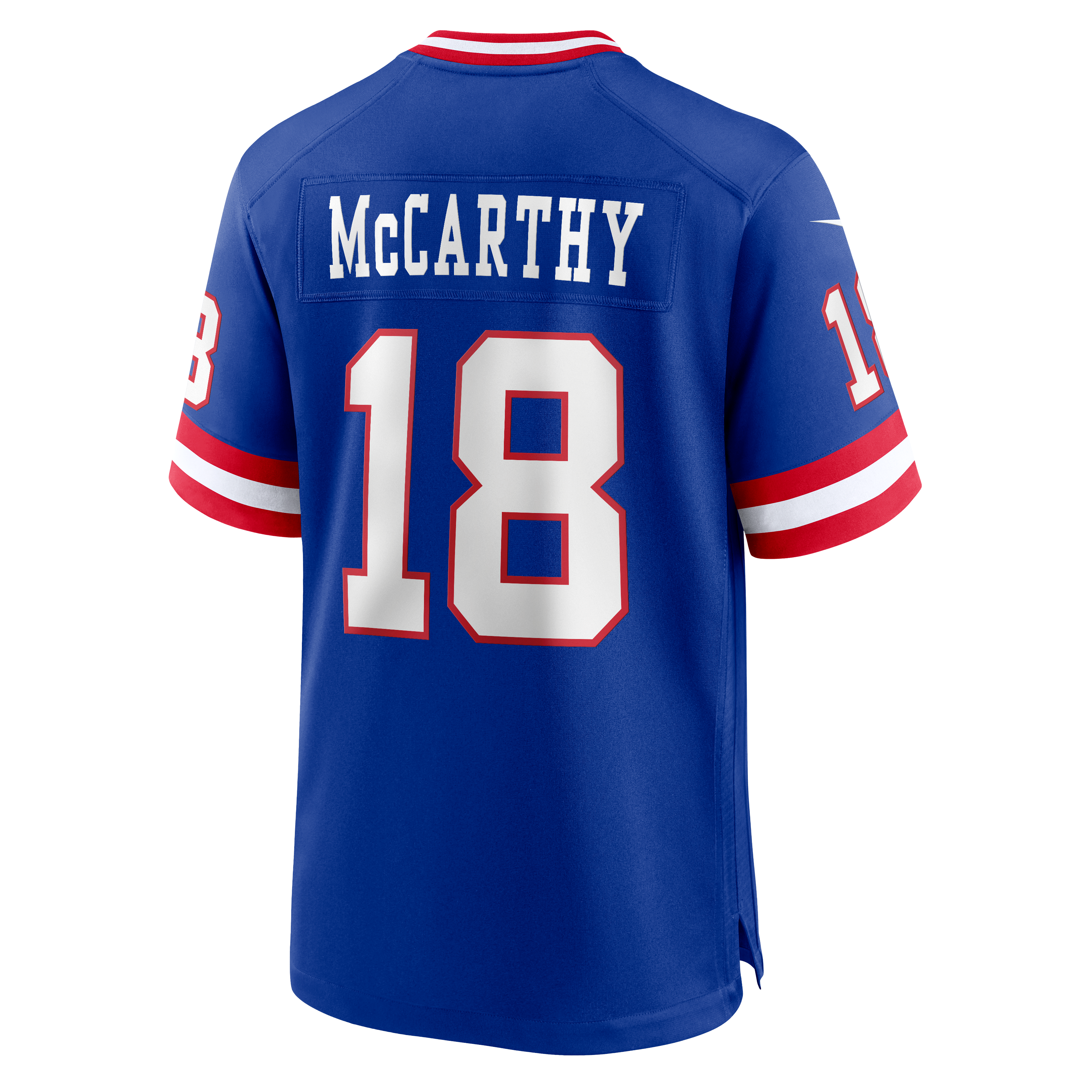 Maillot de match alternatif Legacy Nike J.J. McCarthy Royal des Giants New York pour hommes