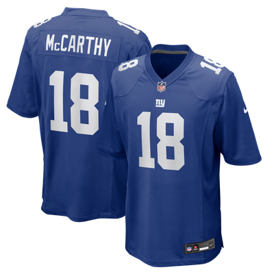 J.J. McCarthy New York Giants Nike Team Game Jersey - Royal