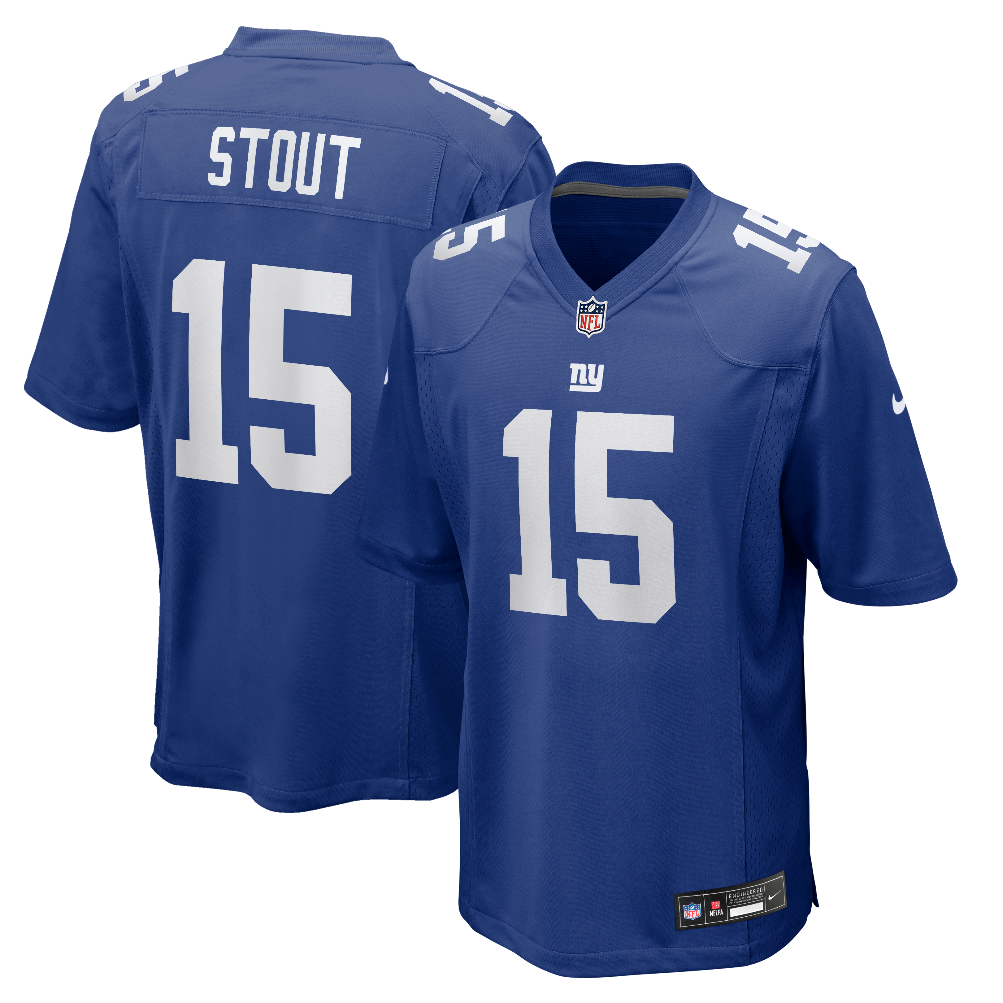 Men's Nike Jordan Stout Royal New York Giants Team Game Jersey