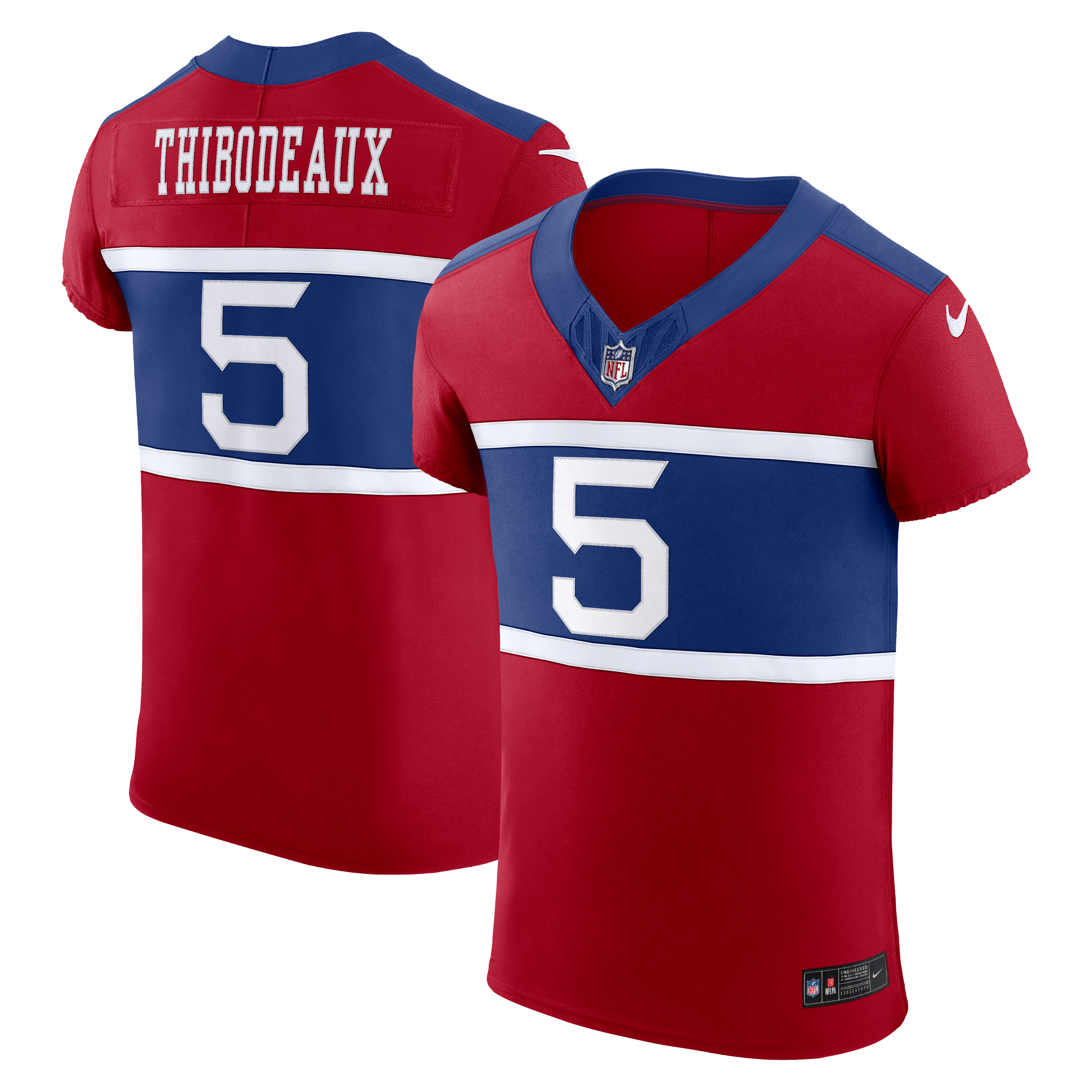 Maillot Nike Kayvon Thibodeaux rouge New York Giants Alternate Vapor F.U.S.E. Elite pour homme