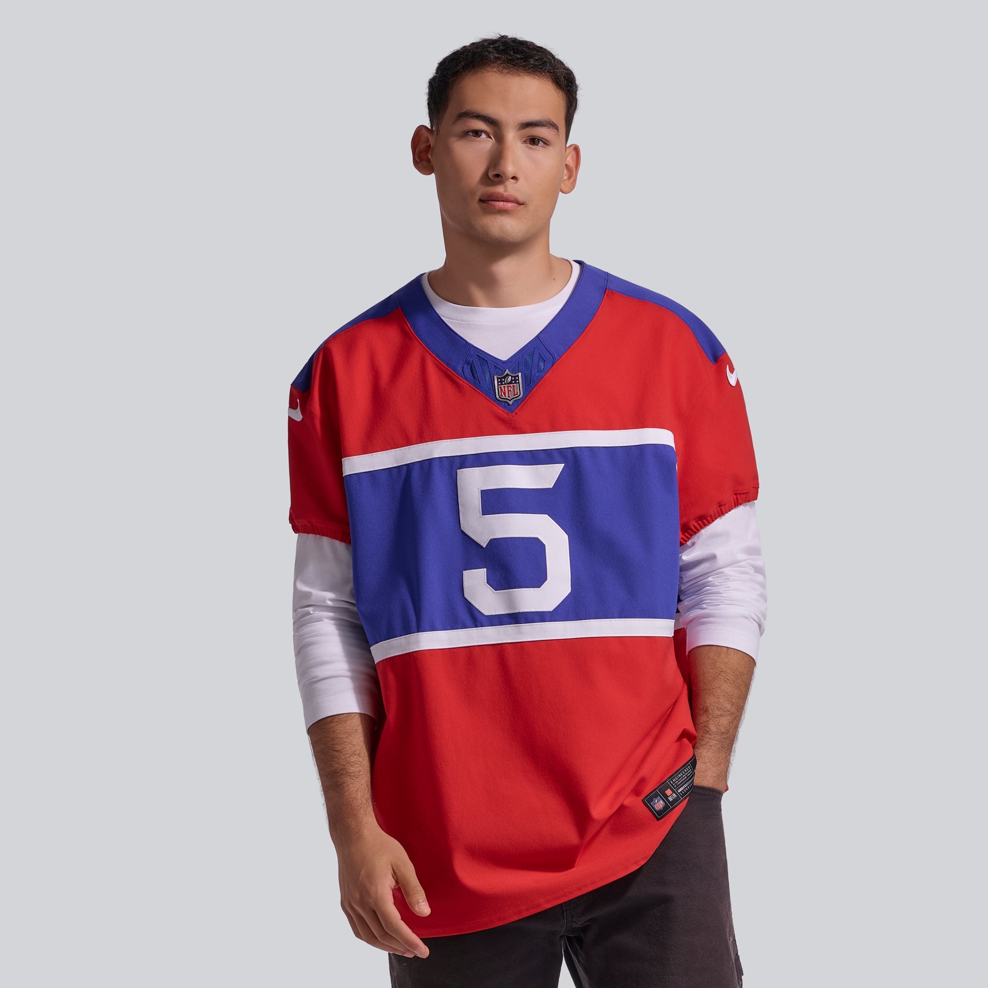 Maillot Nike Kayvon Thibodeaux rouge New York Giants Alternate Vapor F.U.S.E. Elite pour homme