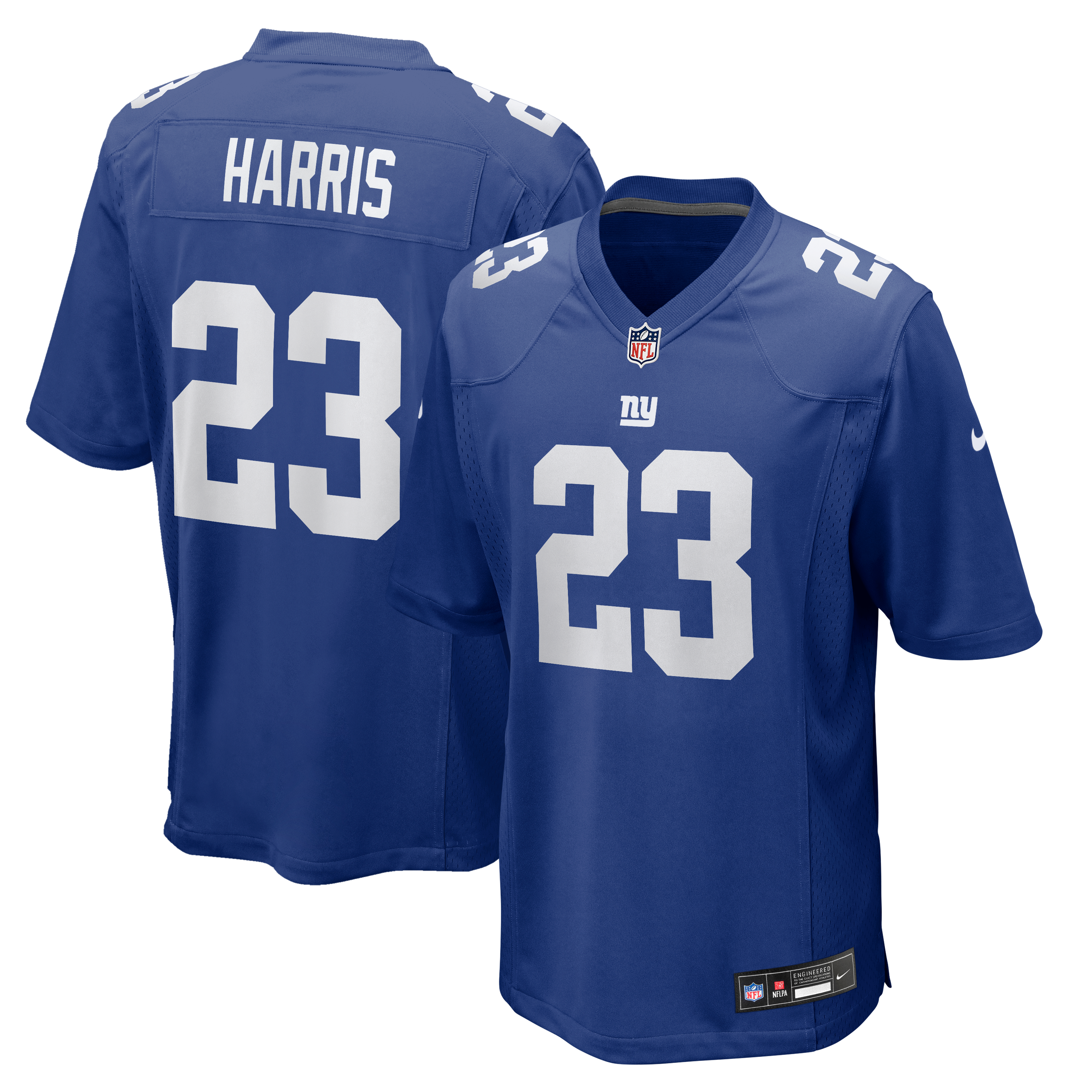 Men's Nike Najee Harris Royal New York Giants Team Game Jersey