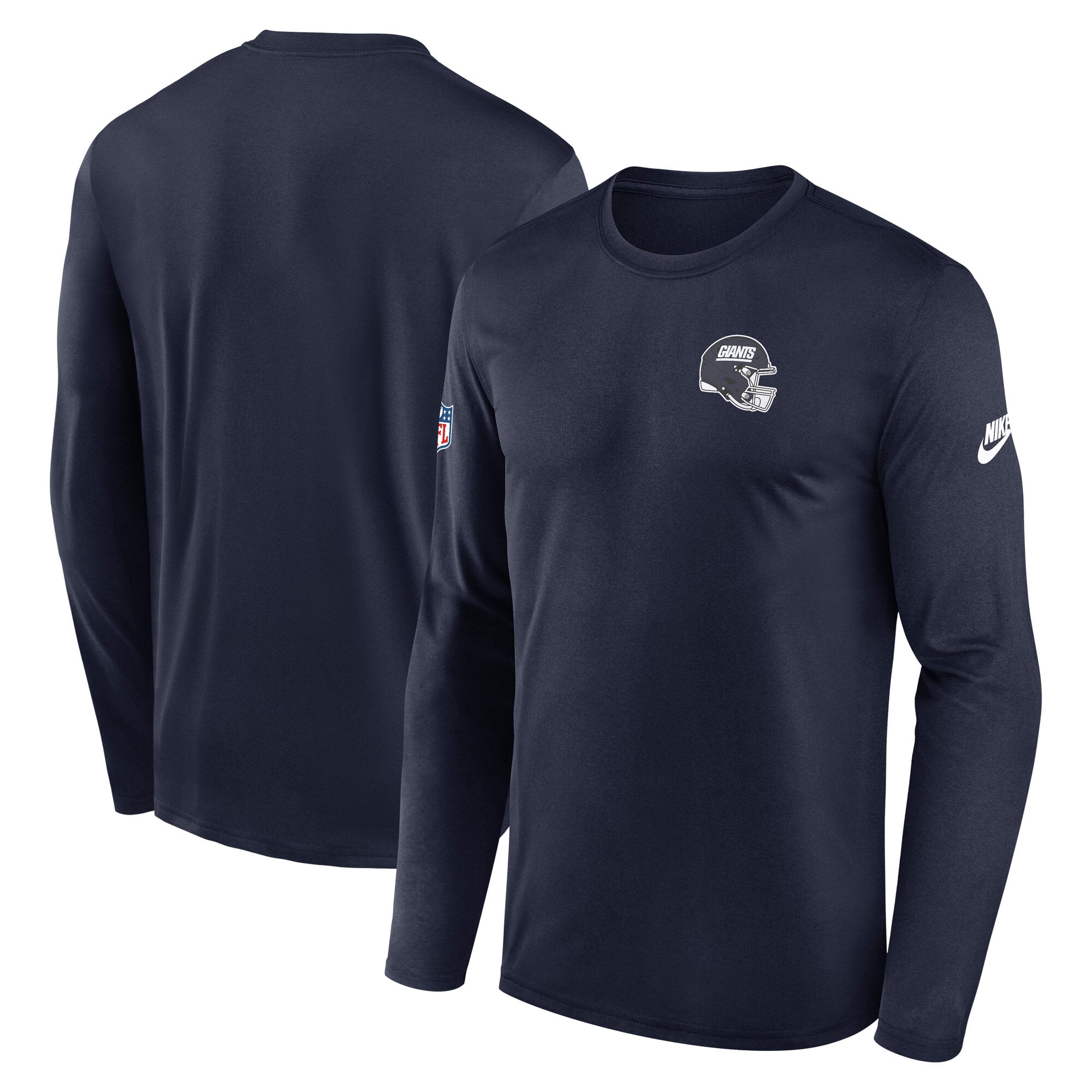 Men's Nike Navy New York Giants Legend Small Logo Dri-FIT Long Sleeve T-Shirt