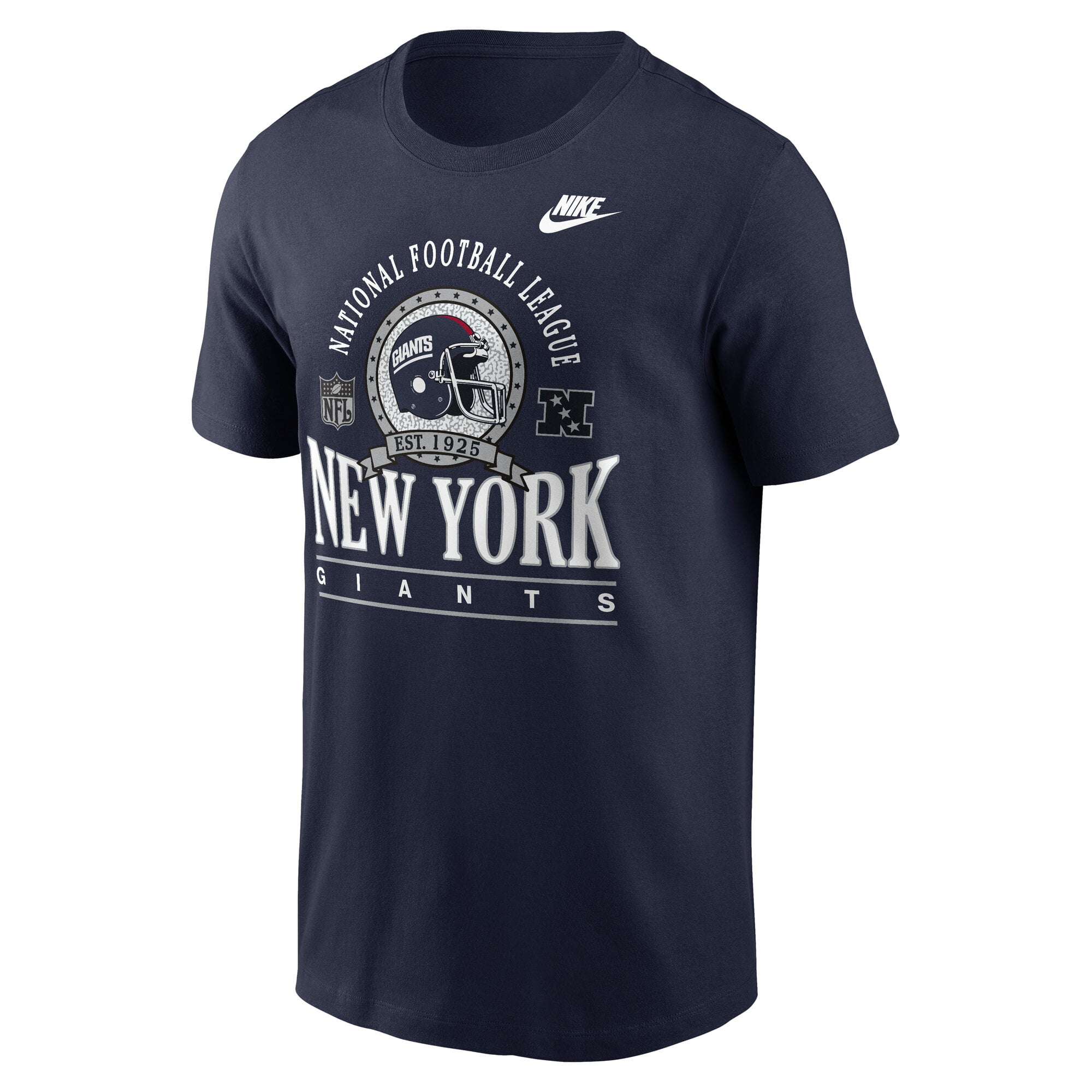 Men's Nike Navy New York Giants Rewind Team Spirit Essential Cotton T-Shirt