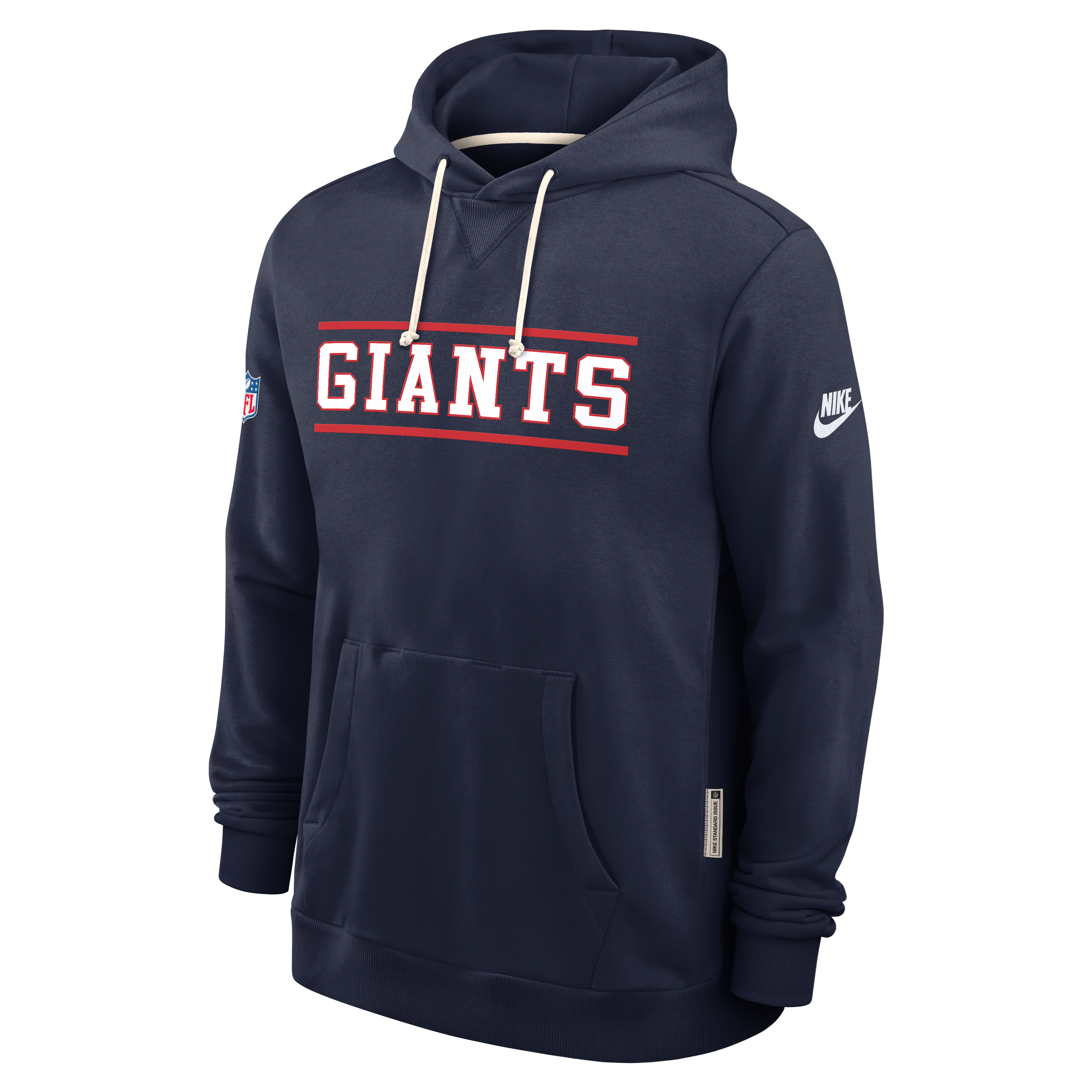 Sweat à capuche Nike Dri-FIT alternatif pour homme, bleu marine, New York Giants, édition standard des arbitres vidéo