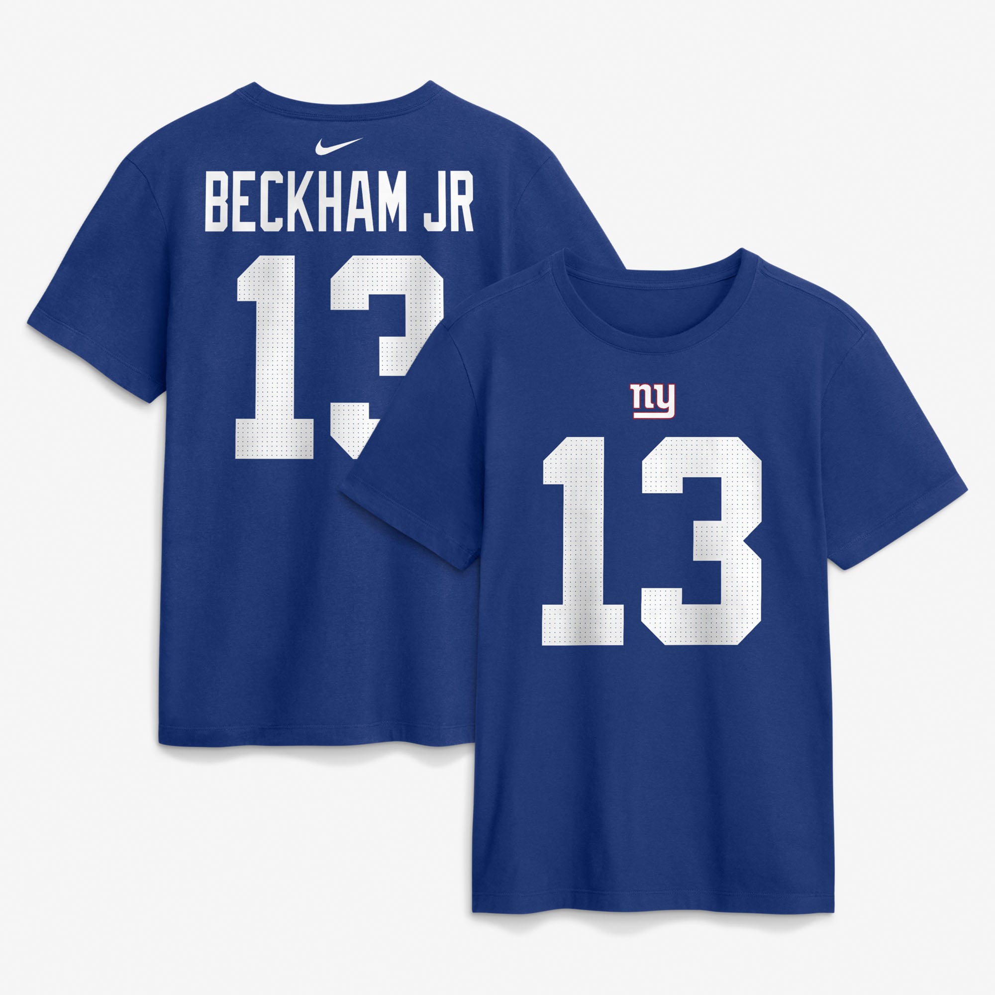 Men's Nike Odell Beckham Jr. Royal New York Giants Name & Number T-Shirt