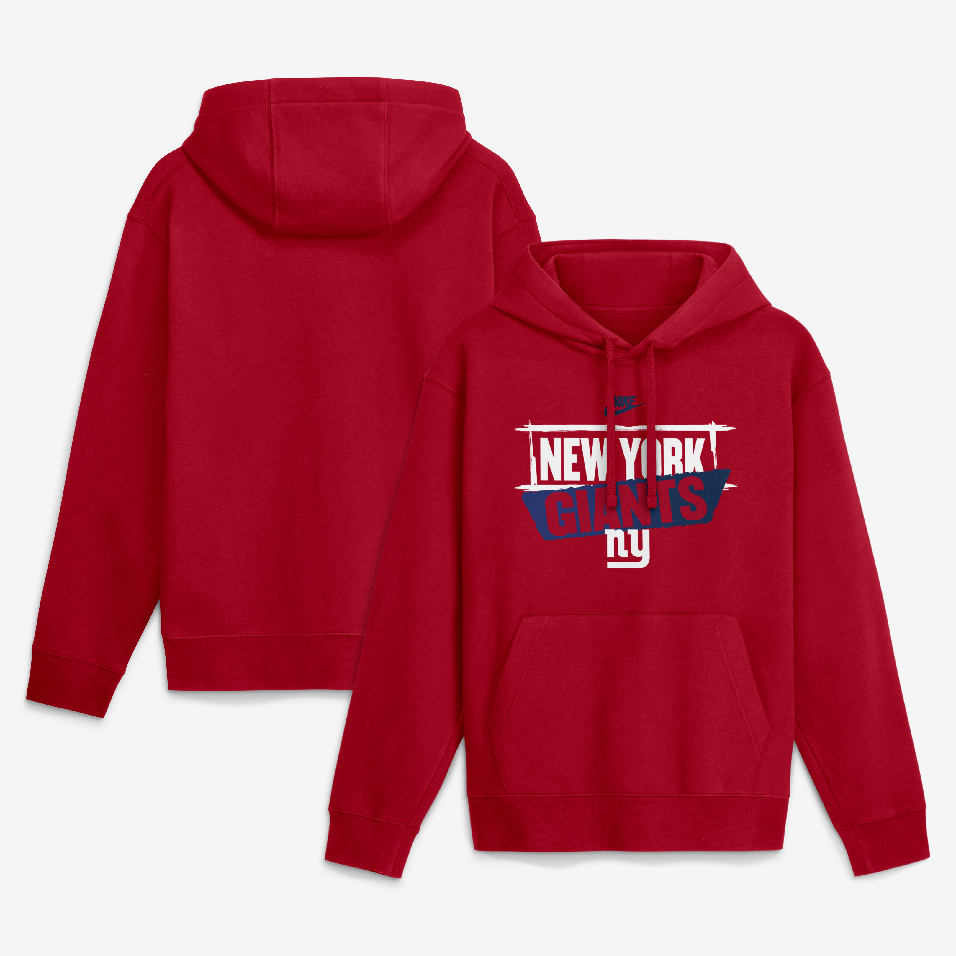 Sweat à capuche Nike Rewind Club rouge New York Giants pour homme