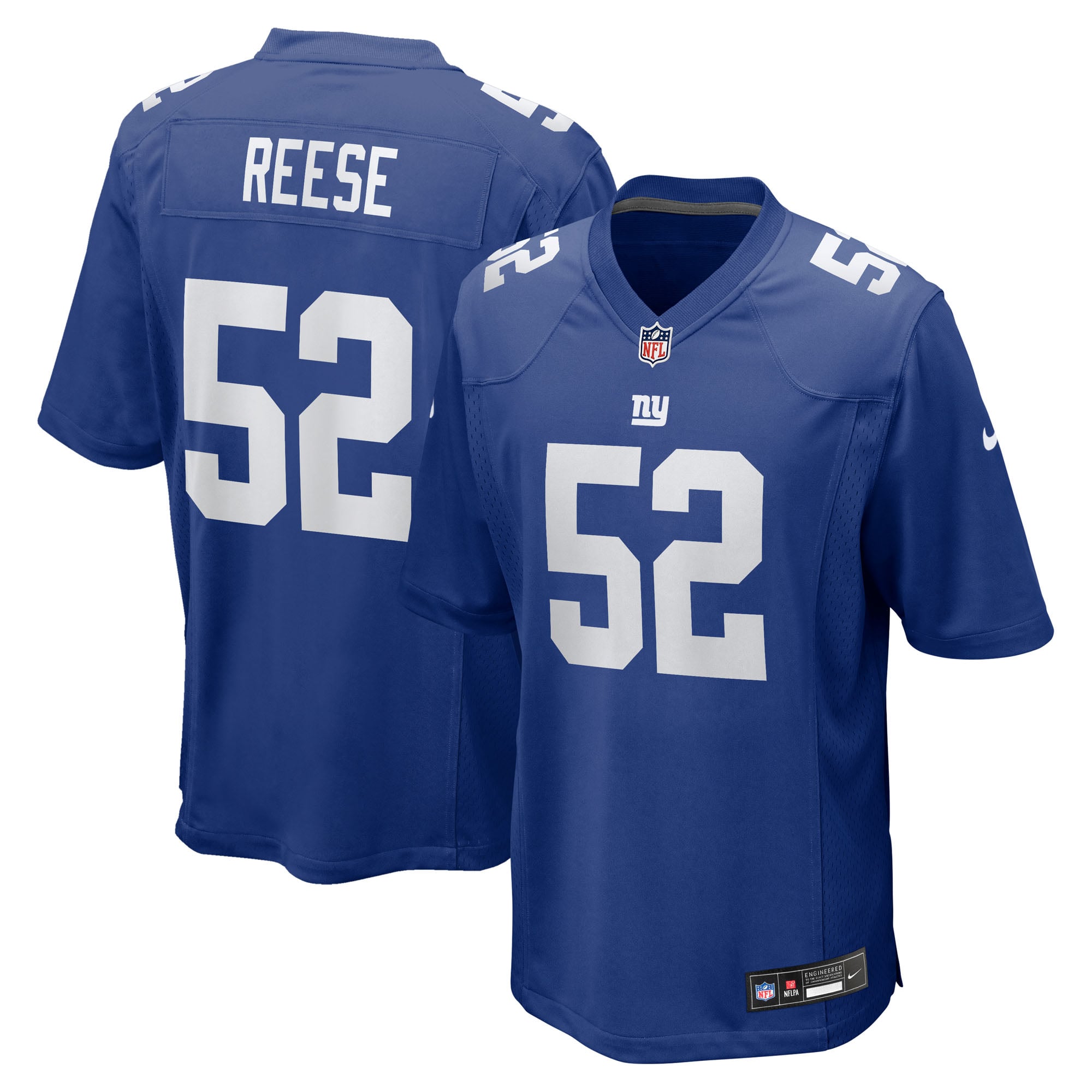 Maillot de match Nike Royal New York Giants Arvell Reese pour homme