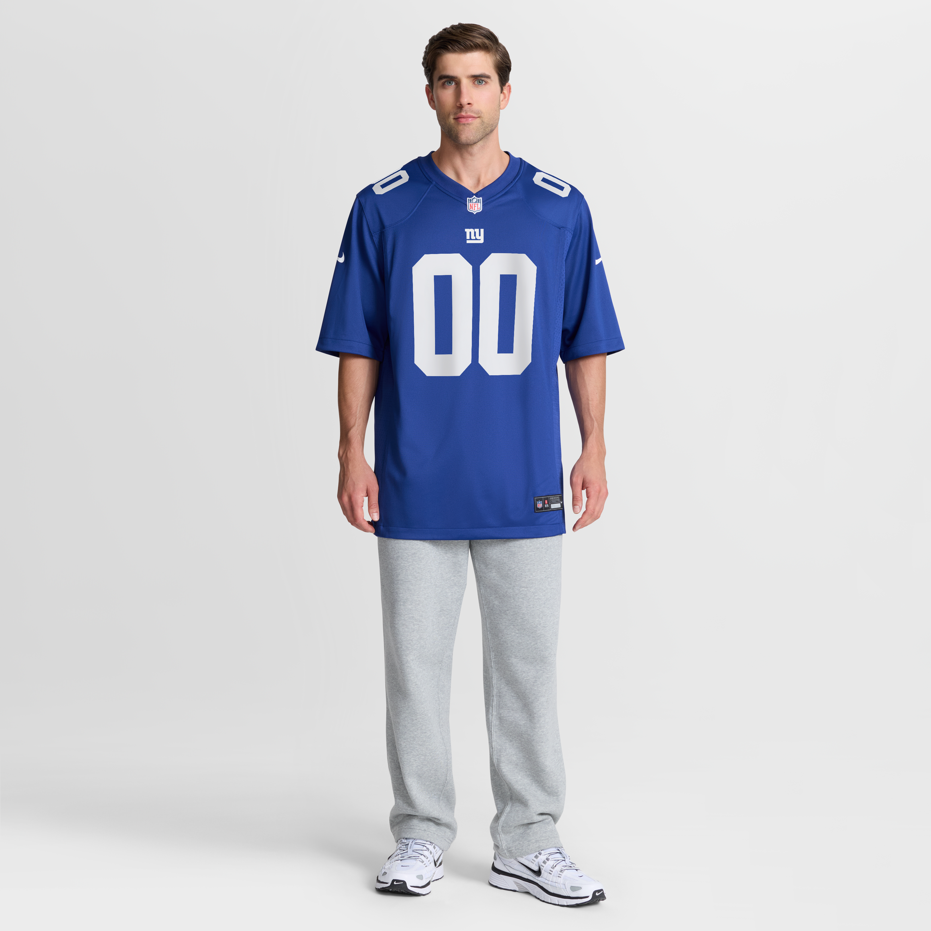 Couleur de l'équipe personnalisée Nike Royal New York Giants pour homme - Maillot match