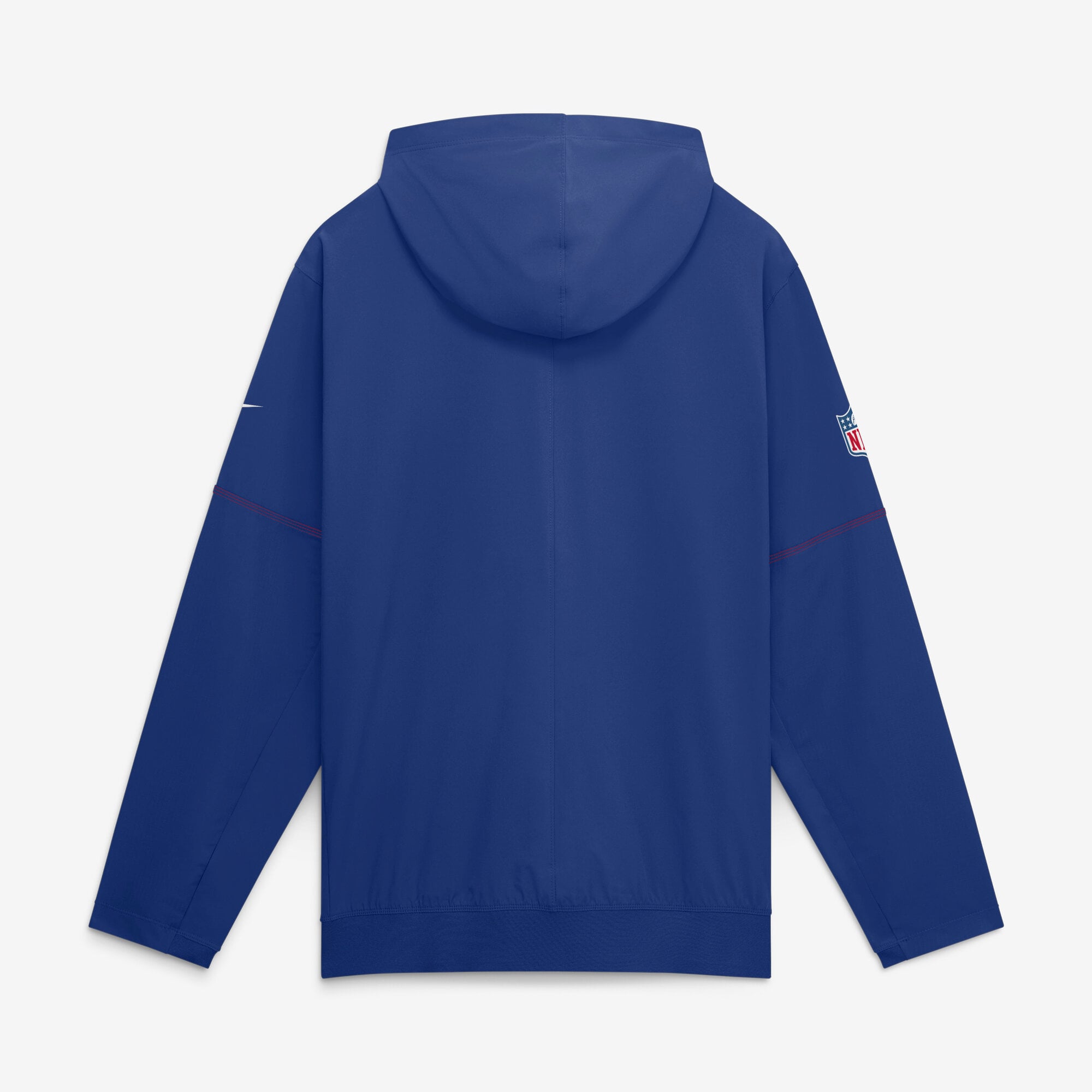 Men's Nike Royal New York Giants Sideline Logo Glory Anorak Half-Zip Hooded Jacket