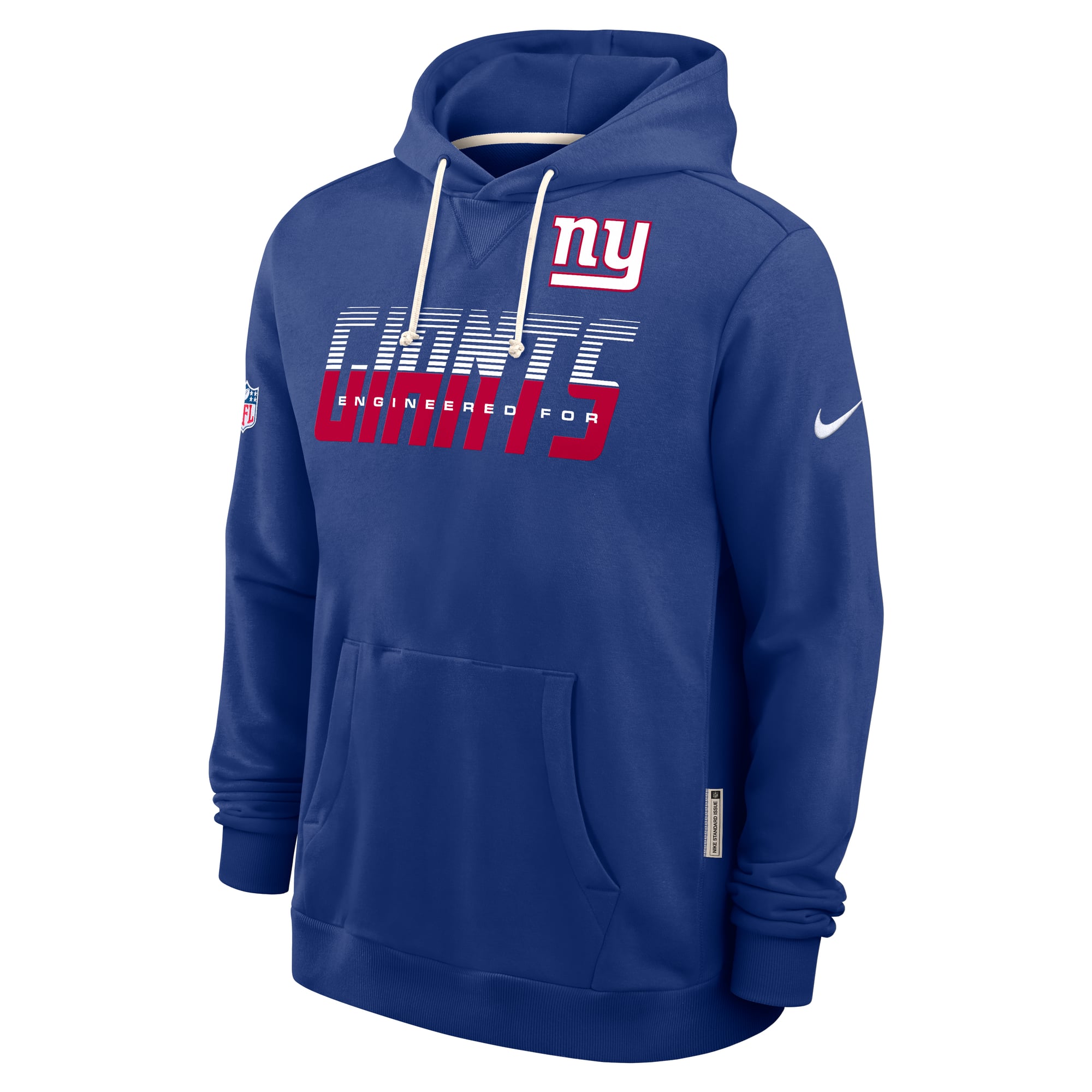 Men's Nike Royal New York Giants Sideline Standard Issue Top Prospect Dri-FIT Hoodie