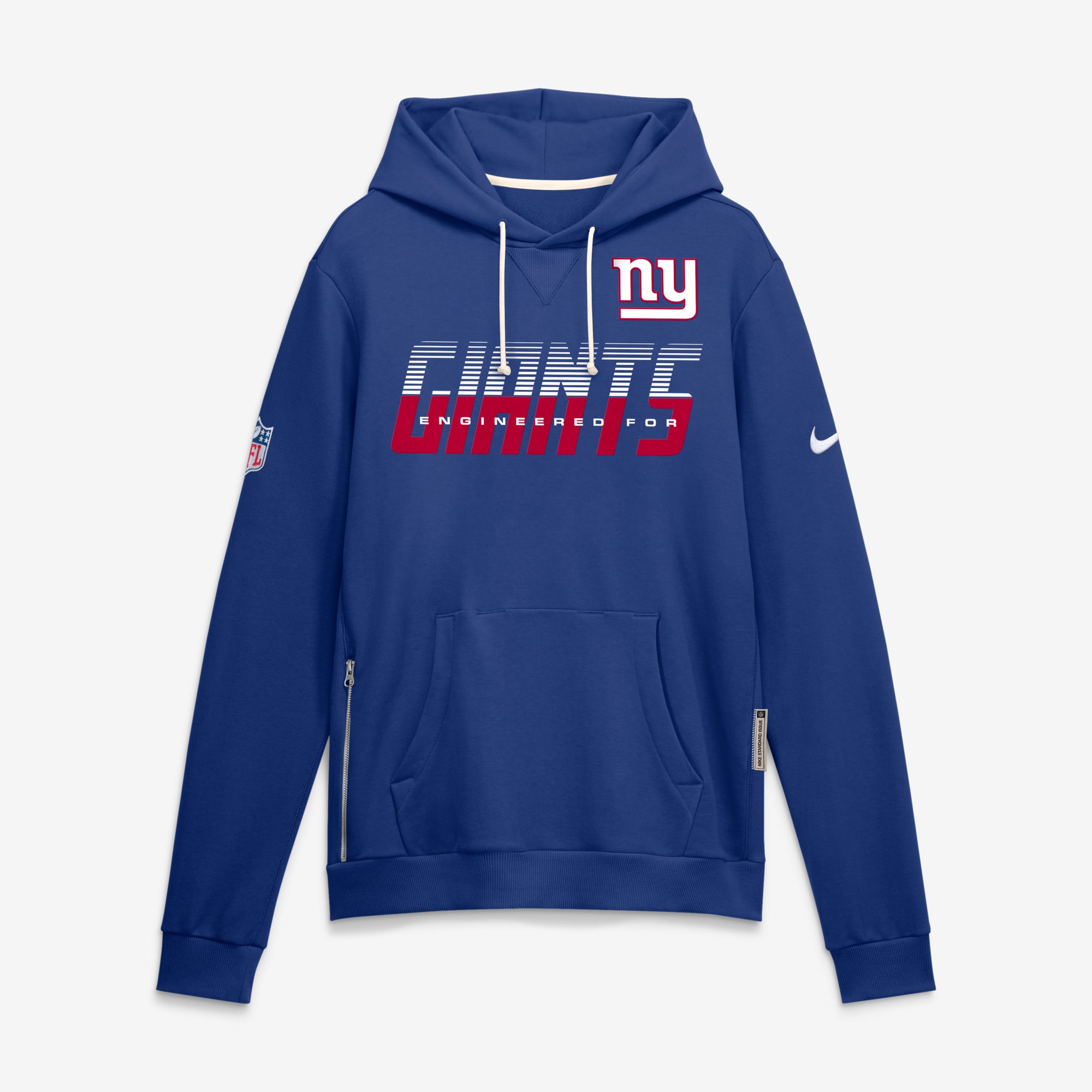 Men's Nike Royal New York Giants Sideline Standard Issue Top Prospect Dri-FIT Hoodie