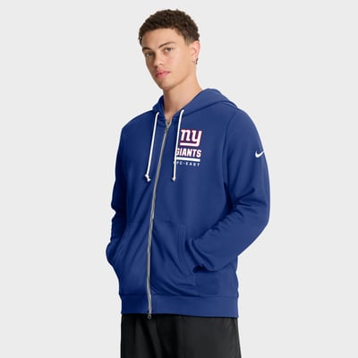 New York Giants Nike Sideline Standard Issue Utility Player Dri-FIT Full-Zip Hoodie - Royal