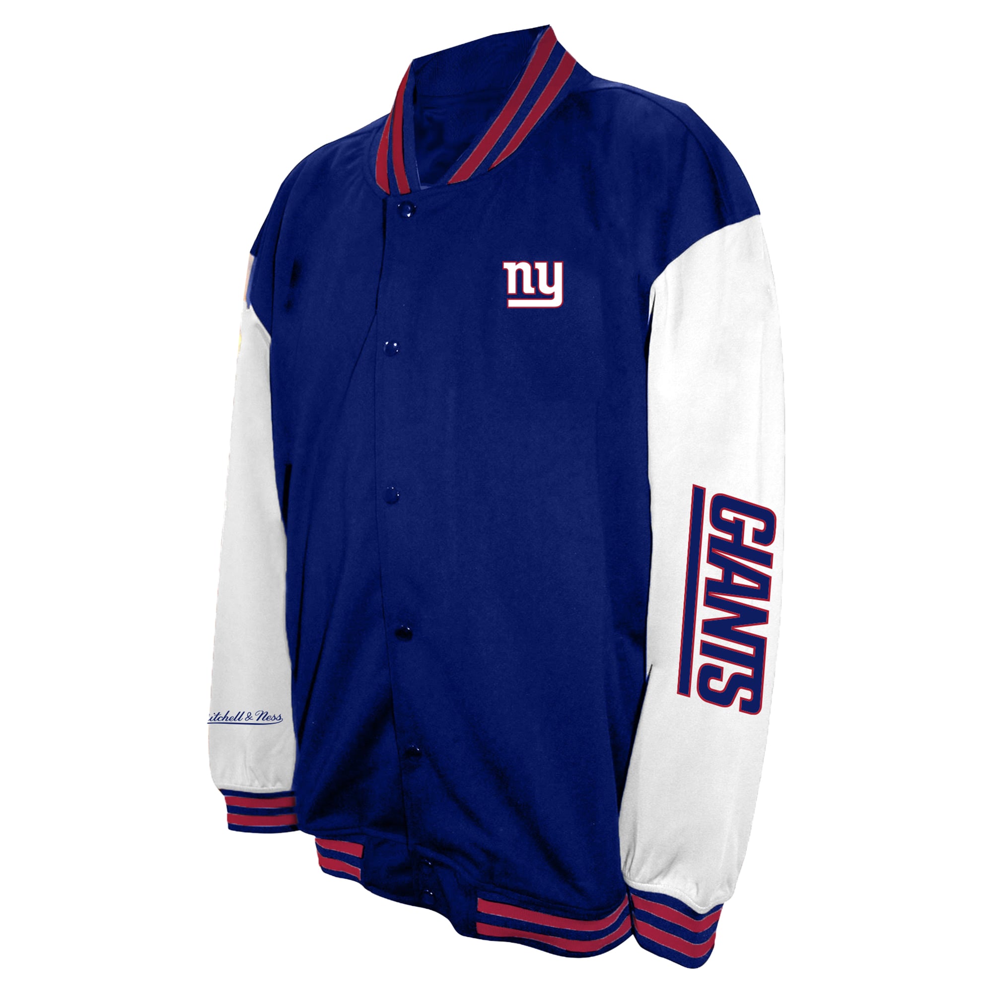 Men's Profile Royal New York Giants Big & Tall Full-Snap Varsity Jacket