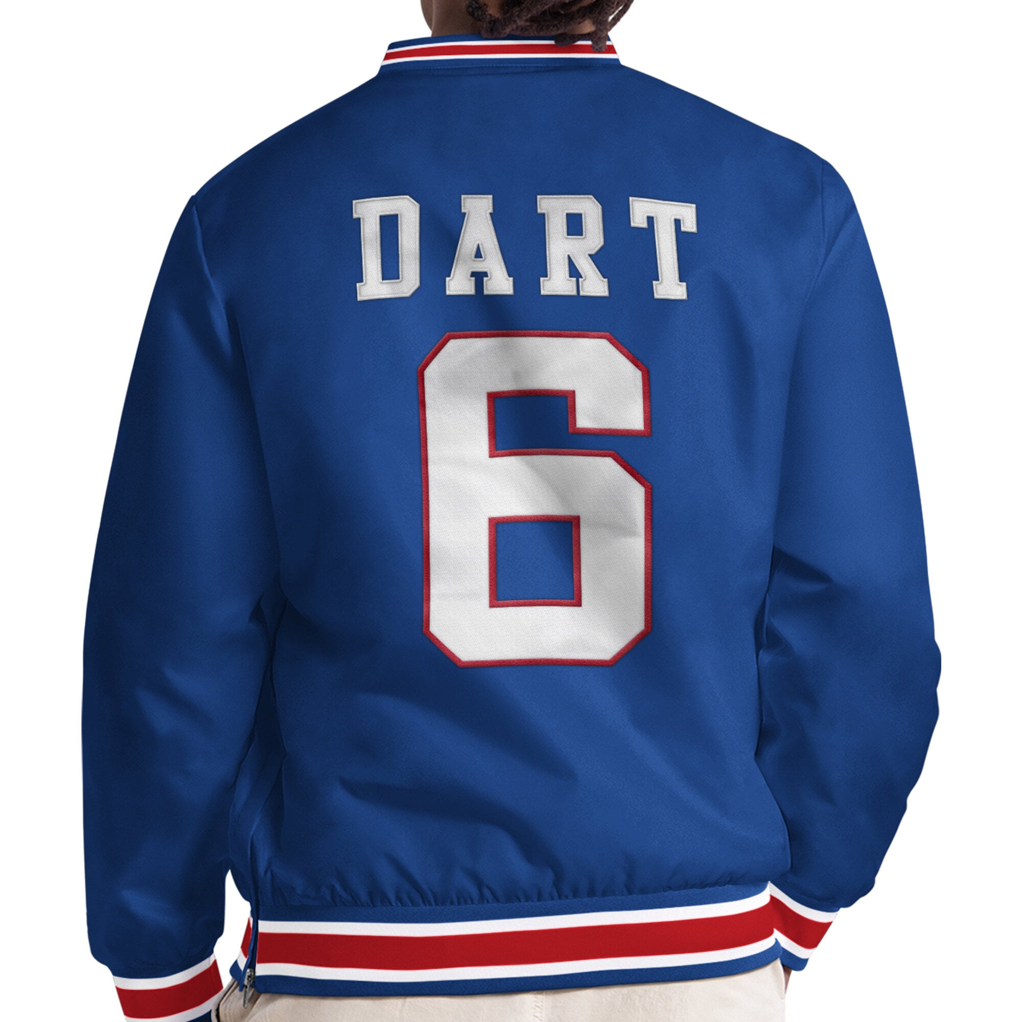 Pull à col en V Starter Jaxson Dart Royal New York Giants pour homme