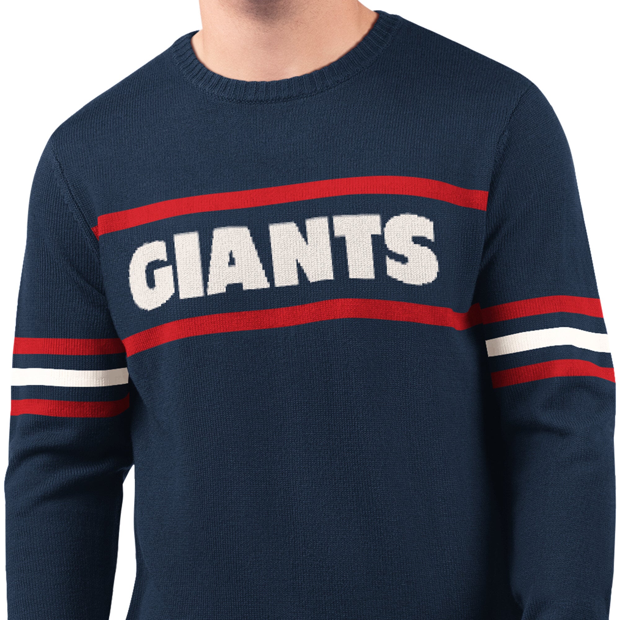 Pull de joueur des Giants New York, bleu marine, la marque Starter, pour homme