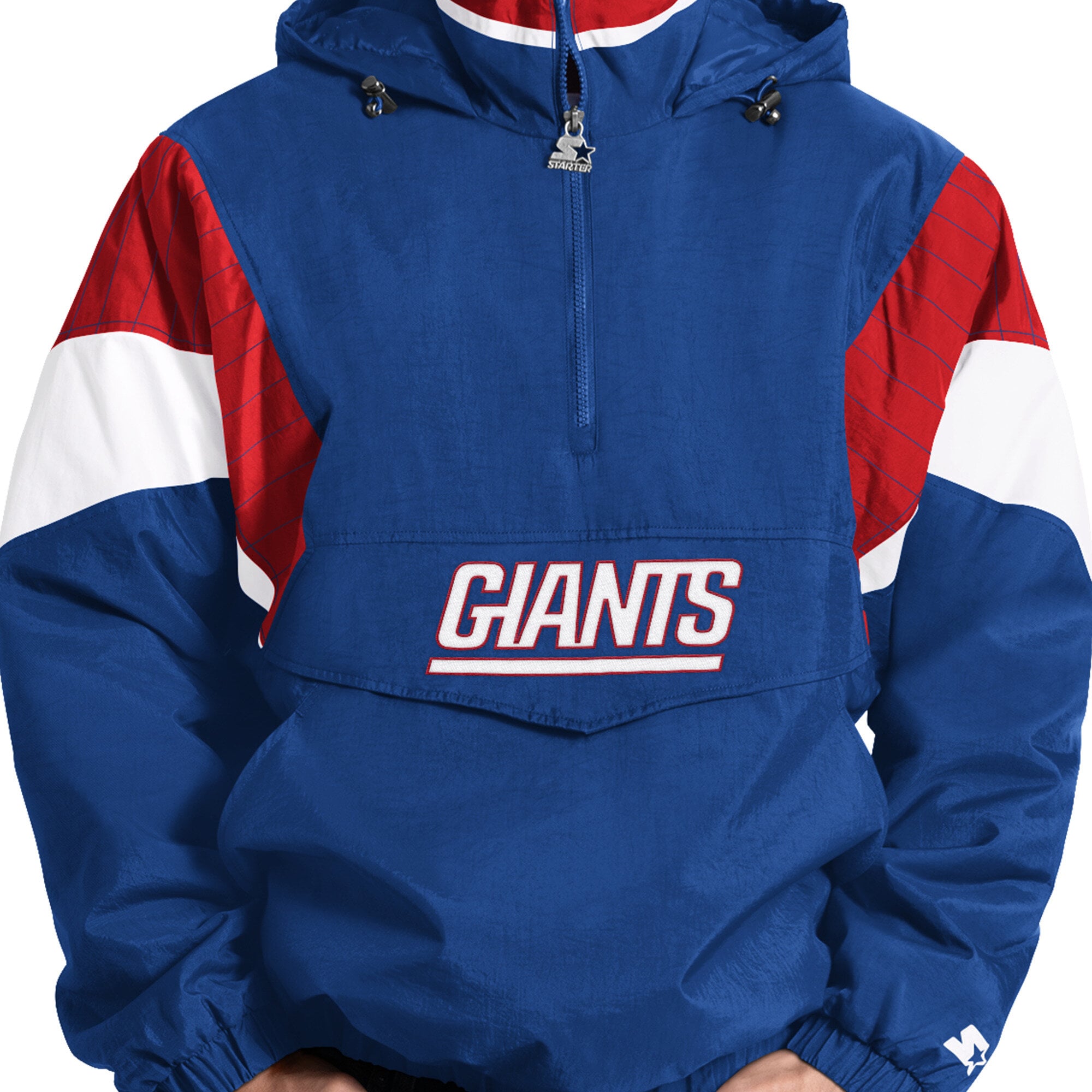 Veste à capuche demi-zip Starter Royal New York Giants pour homme