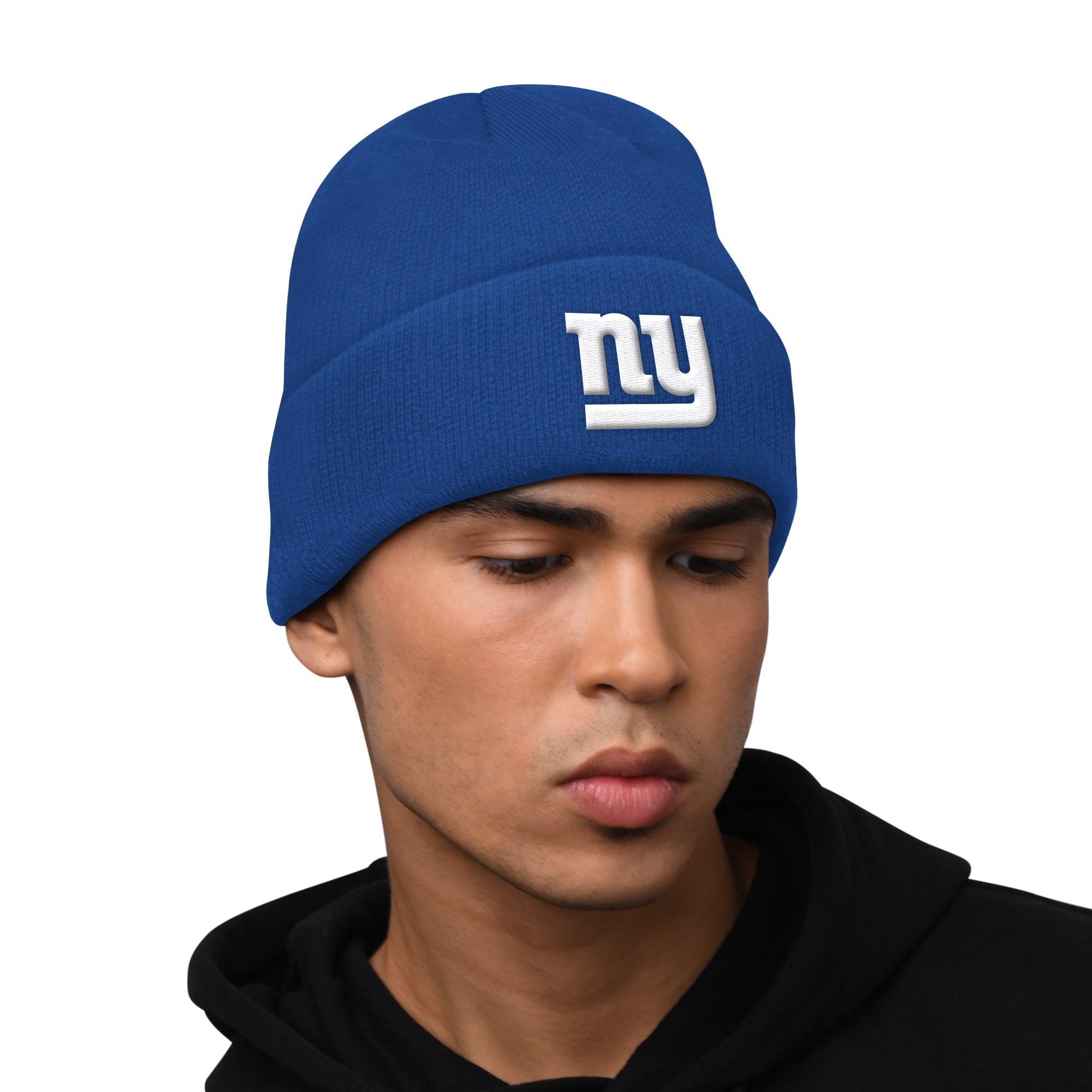 Ensemble sweat à capuche et bonnet revers Starter Royal New York Giants pour homme