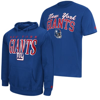 New York Giants Starter Logo T-Shirt & Hoodie Set - Royal