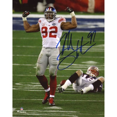 Michael Strahan New York Giants Fanatics Authentic Autographed 8" x 10" Standing Over Brady Photograph