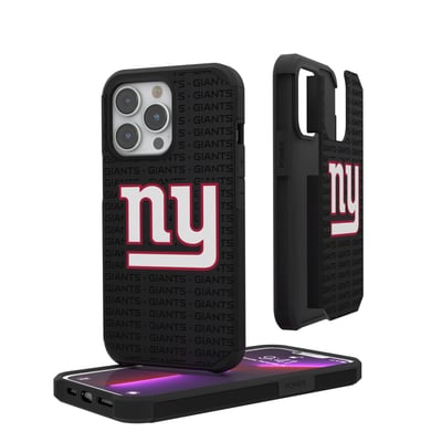 New York Giants iPhone Rugged Case with Text Design