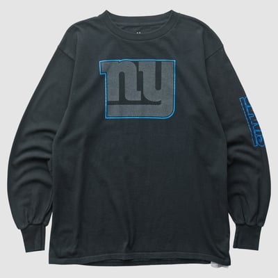 New York Giants Majestic 2010s Long Sleeve T-shirt - Black - S by Fanatics Real Vintage