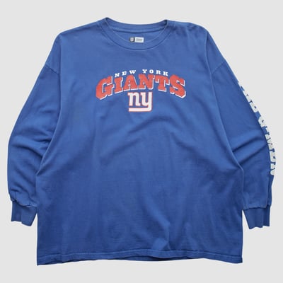 New York Giants NFL 2010s Long Sleeve T-shirt - Blue - 2XL by Fanatics Real Vintage