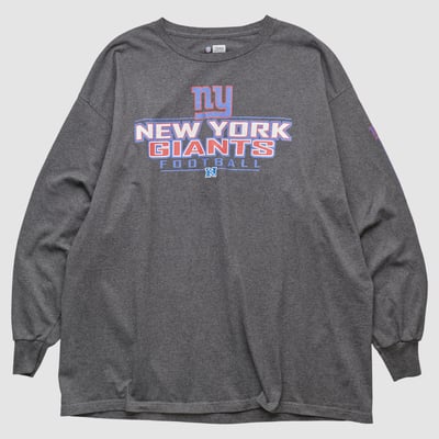 New York Giants NFL 2010s Long Sleeve T-shirt - Dark Heather Gray - 2XL by Fanatics Real Vintage