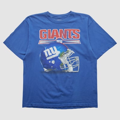 New York Giants Reebok 2010s T-shirt - Blue - M by Fanatics Real Vintage