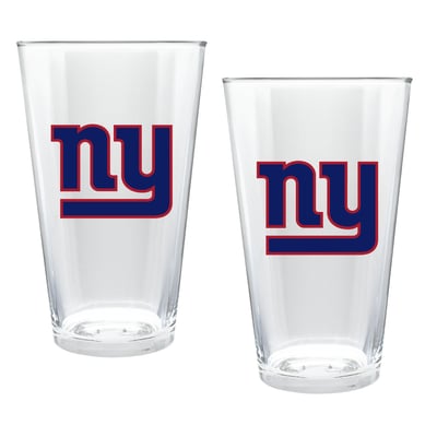 New York Giants Two-Piece 16oz. Double Play Pint Glass Set