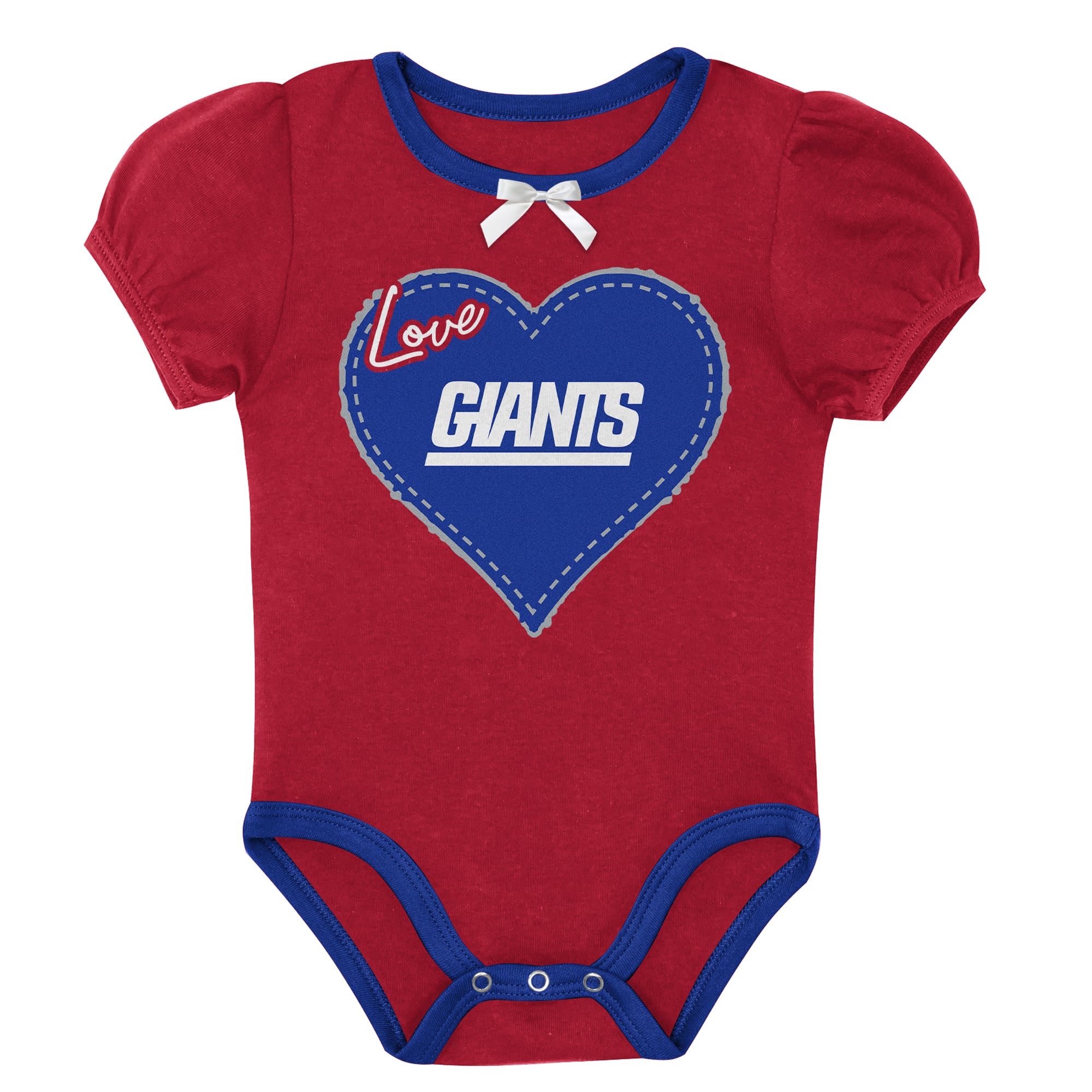 Ensemble body deux pièces Outerstuff Royal/Rouge New York Giants Star Power pour nouveau-né et nourrisson