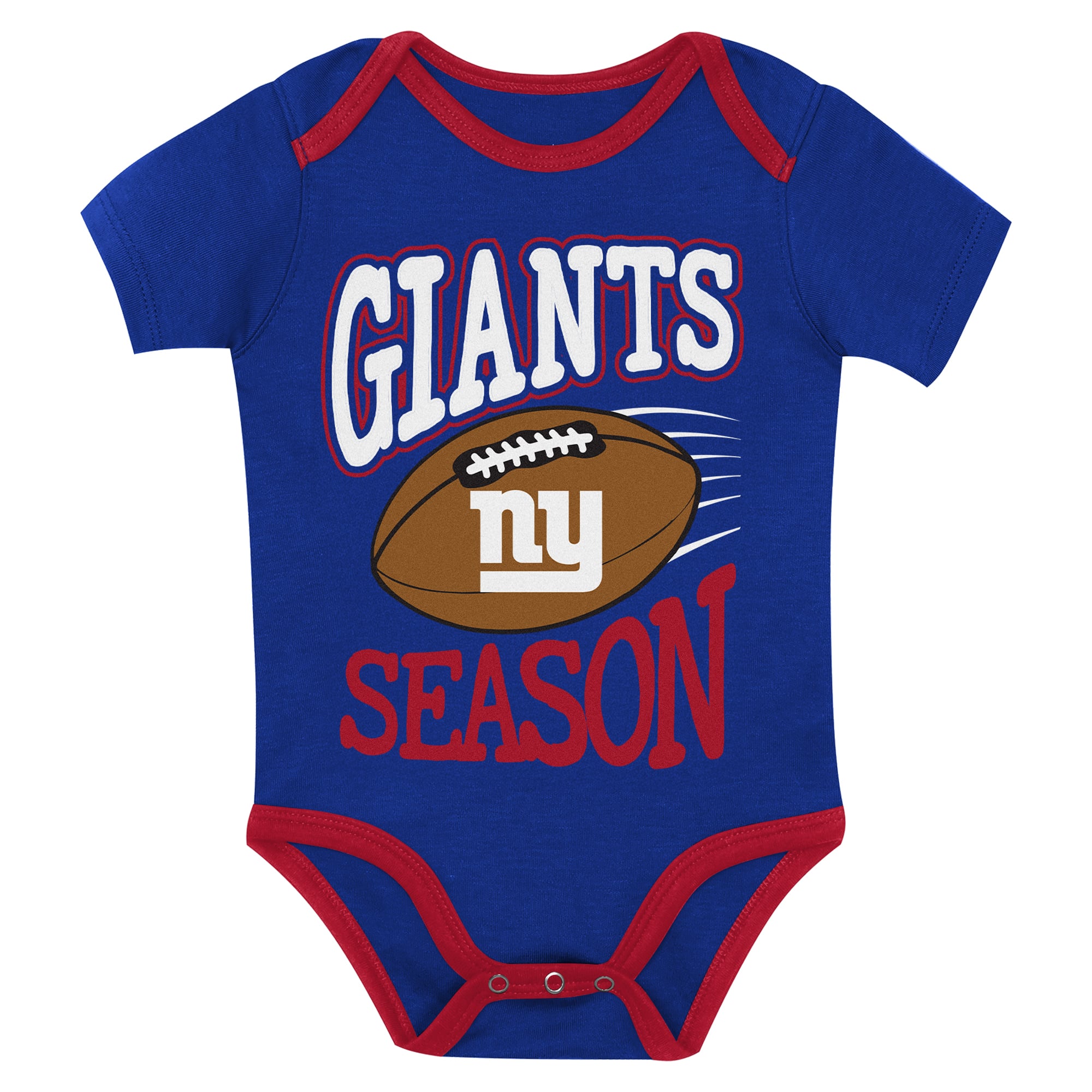 Newborn Outerstuff New York Giants First Round Pick Three-Piece Bodysuit Set
