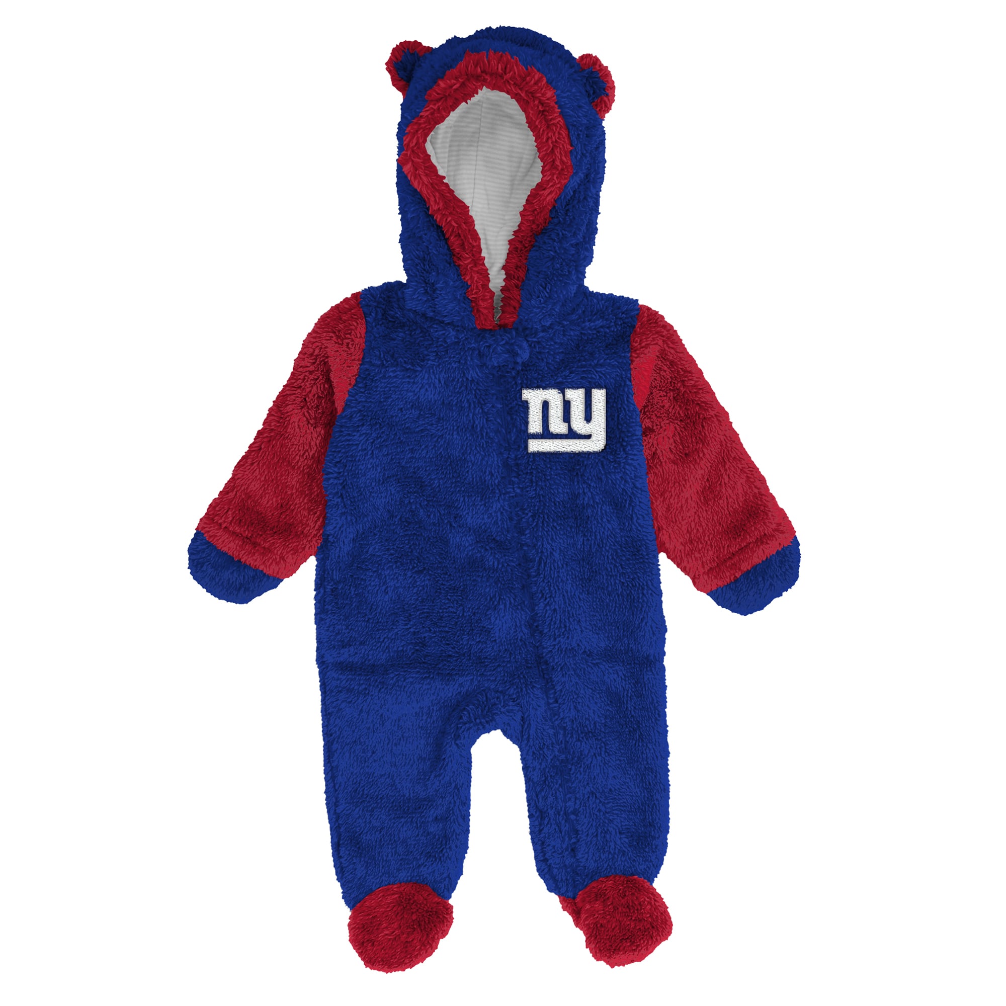 Grenouillère en polaire à fermeture éclair intégrale Outerstuff Royal New York Giants pour nouveau-né