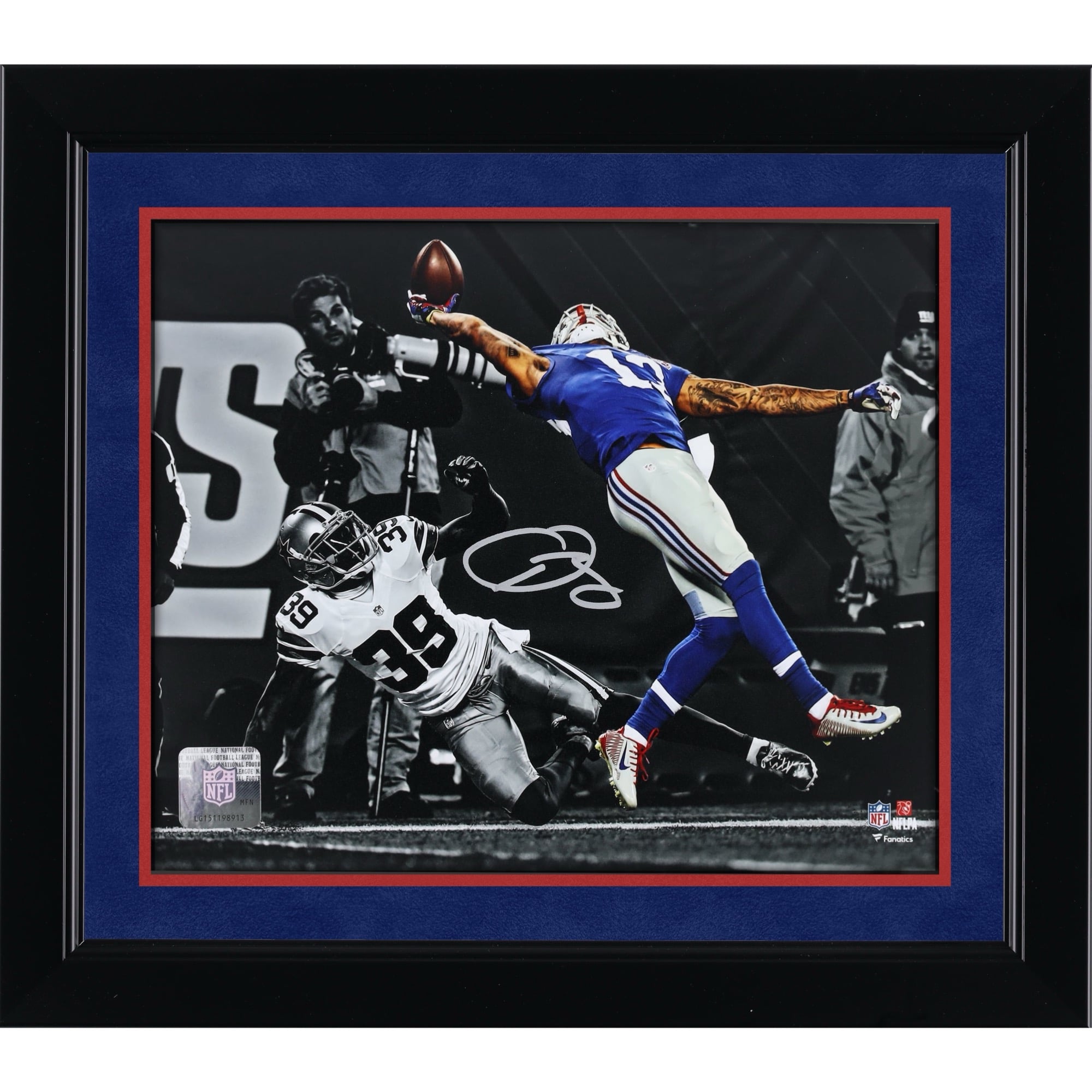 Photo dédicacée d'Odell Beckham Jr. (New York Giants) - x cm ( x 20 pouces