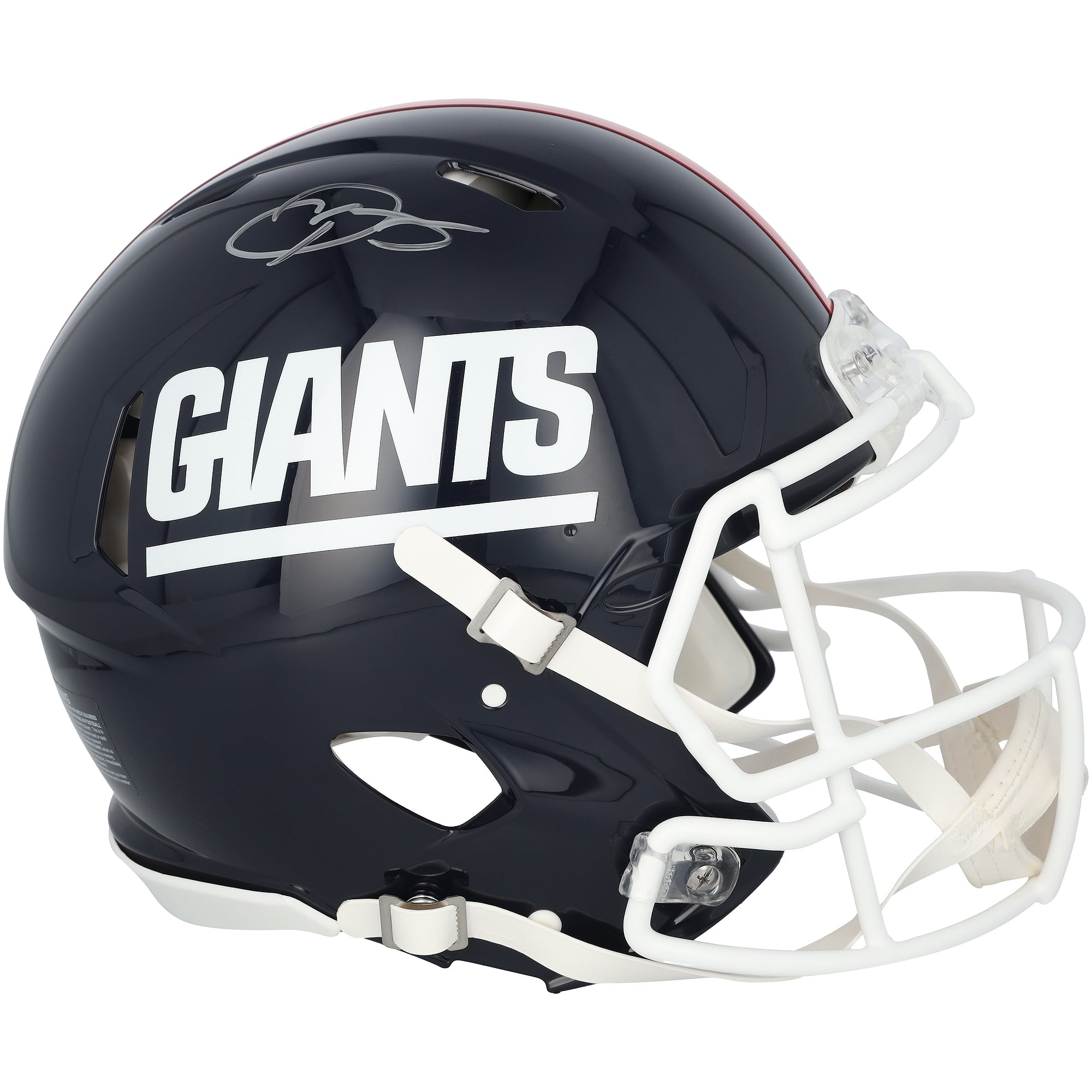 Casque Riddell Speed ​​Authentic rétro 1980-1999 autographié par Odell Beckham Jr. des Giants de New York