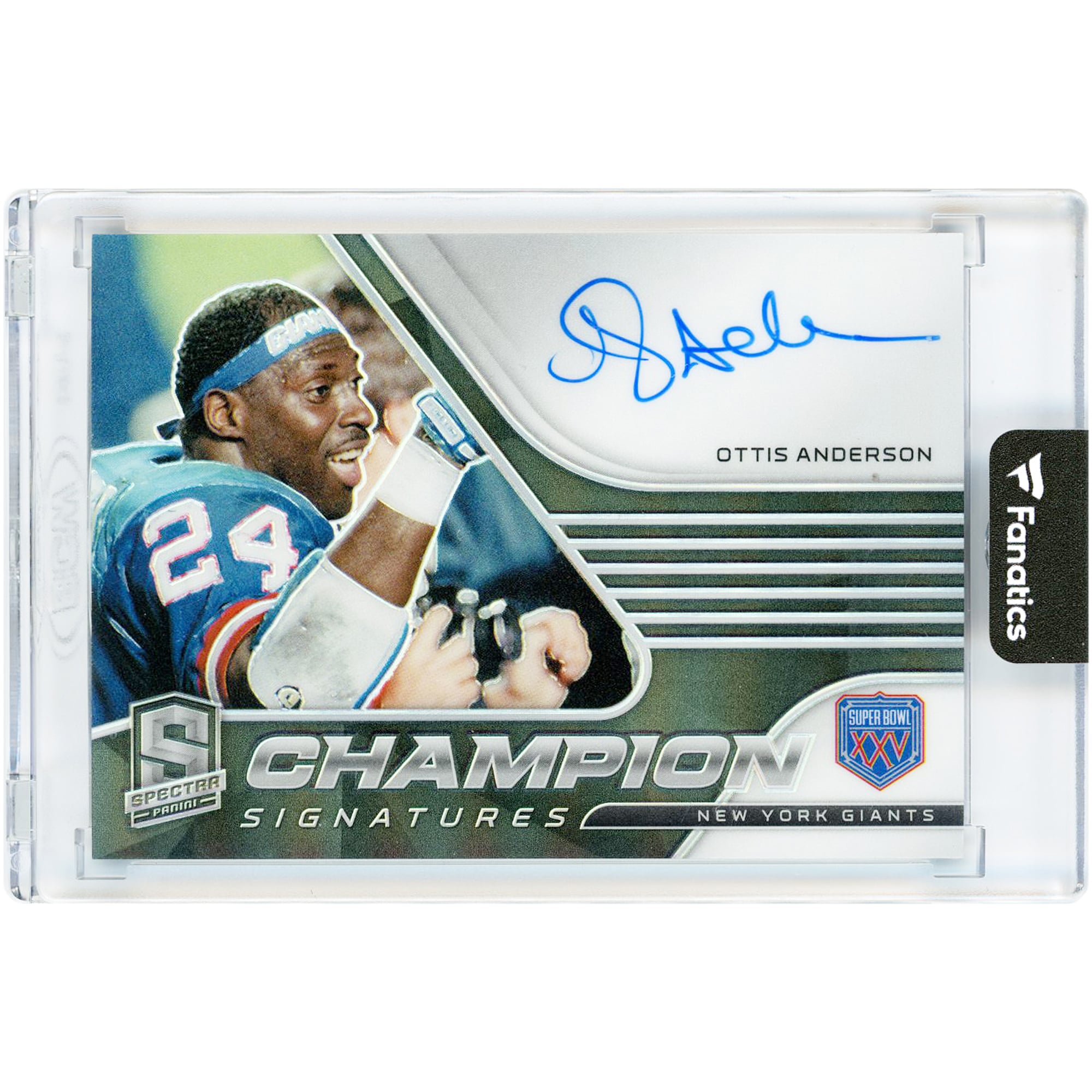 Carte autographiée d'Ottis Anderson (New York Giants) - Collection Panini Spectra Championship Signatures 2021 #CS-OA #52/125
