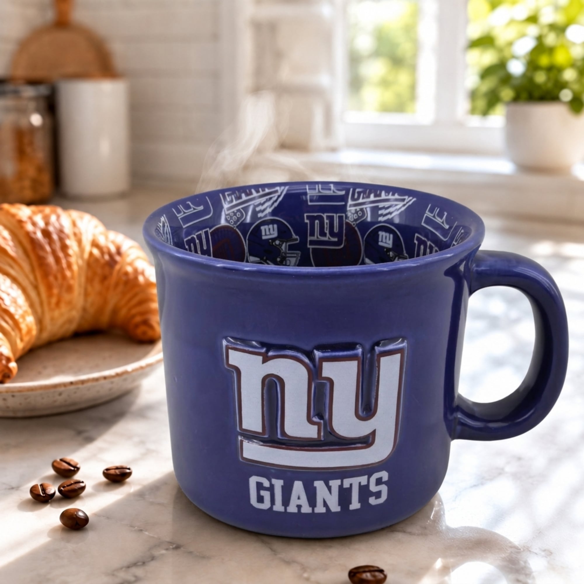 Mug Pegasus New York Giants 17 oz (482 ml) à l'envers