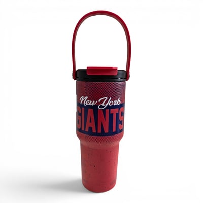 New York Giants Pegasus 24oz. Speckled Gradient Stainless Steel Dual Top Water Bottle