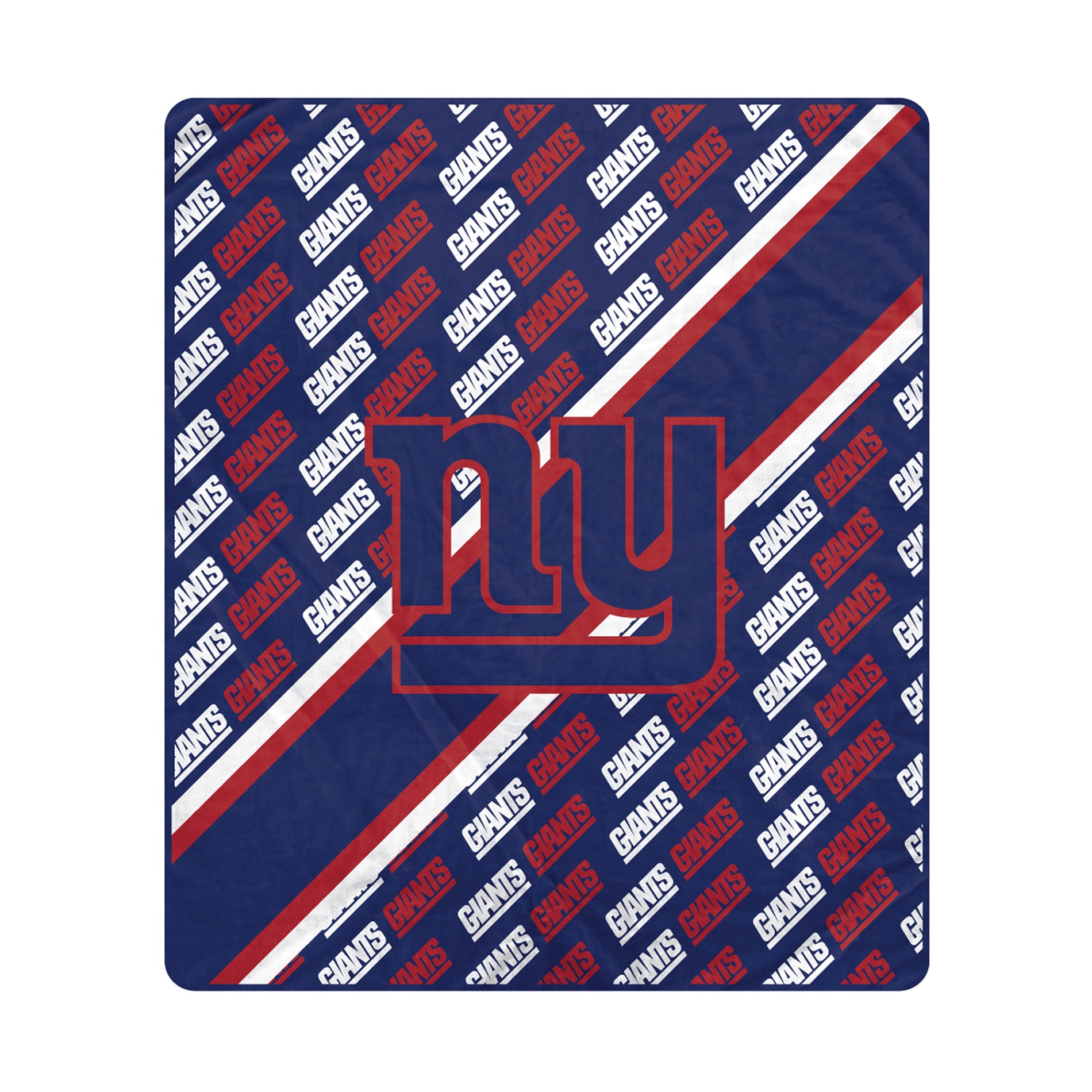 Couverture ultra douce Pegasus New York Giants, 152 x 178 cm (diagonale), doublée, avec logo.